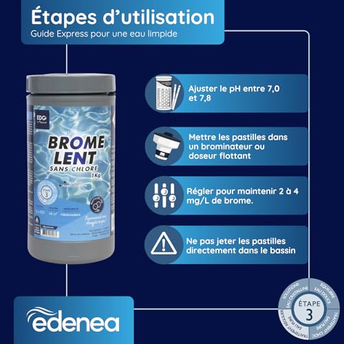 Thumbnail 6 de EDG by AQUALUX INTERNATIONAL - Brome Spa et Piscine, Pastille 20g (Boîte 1 kg) – Désinfection lente et permanente sans chlore