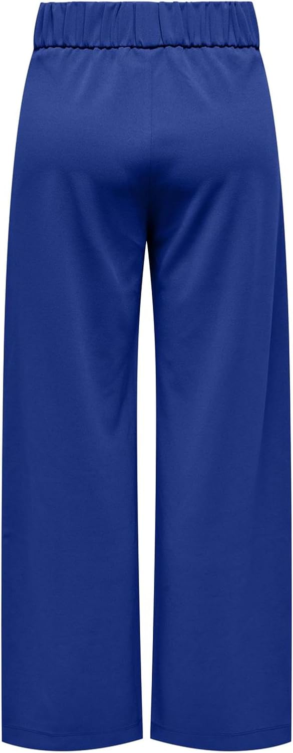Detalle de JdY Damen Marlene Hose – weit geschnittene Jersey-Schlupfhose mit Wide-Leg-Fit und Taschen