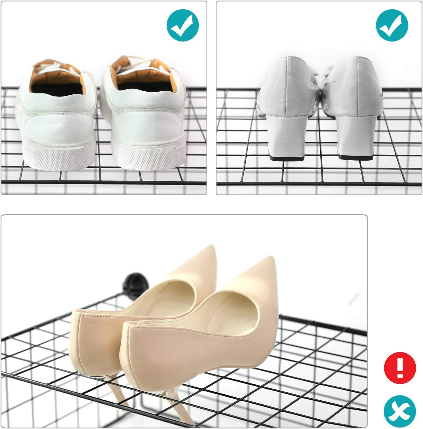 Thumbnail 3 de SONGMICS LPI44HS Modular Shoe Cabinet with Mesh Panels (up to 15–16 pairs) and Anti-Tip Kit