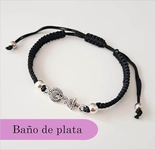 Detalle 1 de EKONAT Pulsera Virgen del Pilar ajustable 1️⃣