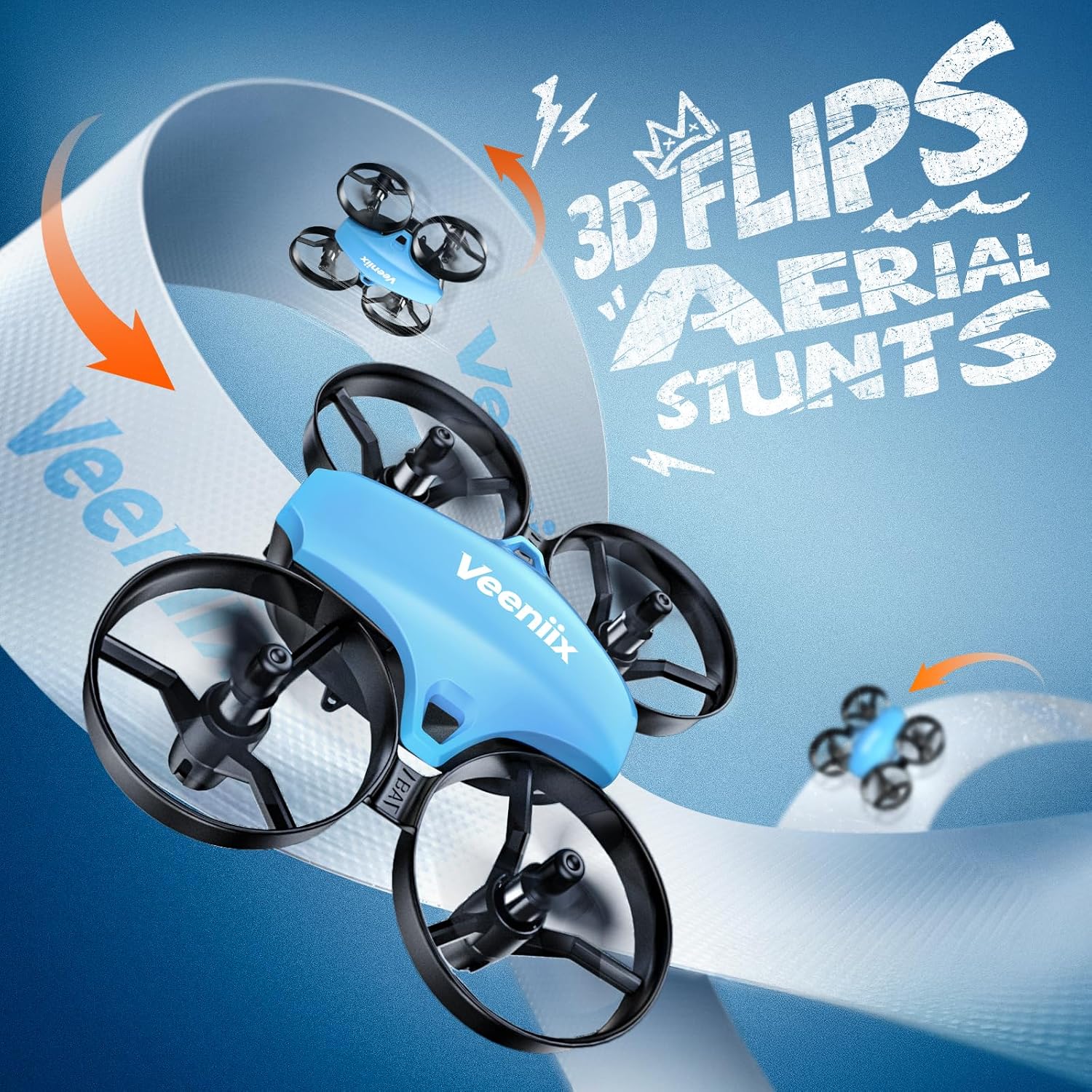 Detalle 2 de Veeniix V995 Mini Drone for Kids and Beginners, 3D Flips, 3 Batteries