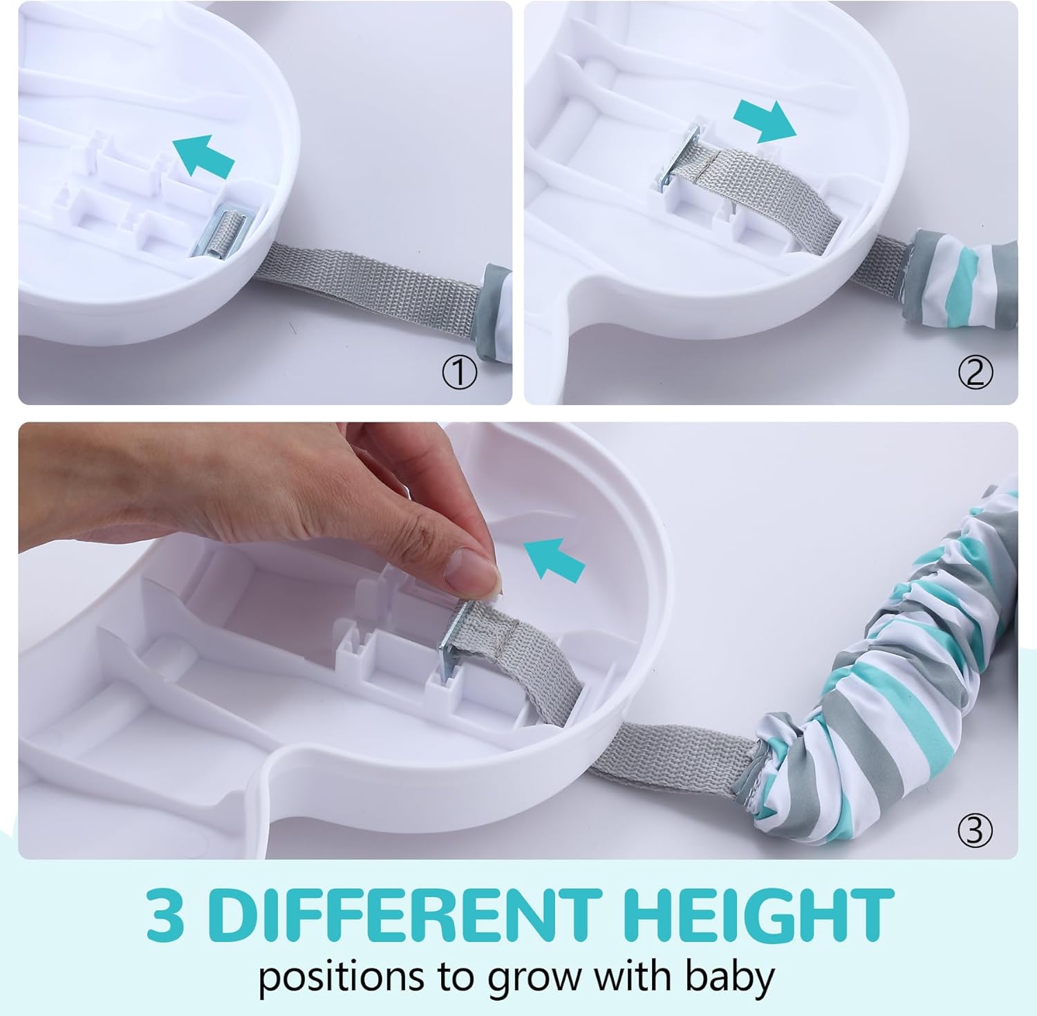 Thumbnail 4 de LADIDA Stationary Jumper Jumperoo Baby Activity Centre – Space Tour Grey