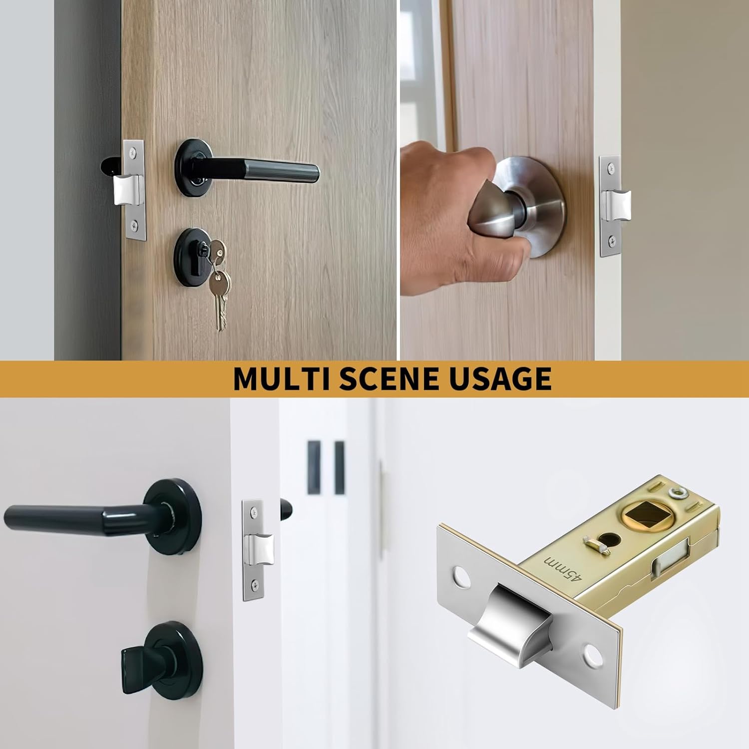 Thumbnail 6 de Pimoys LIHSD8578K 45mm tubular latch for internal doors 🔒
