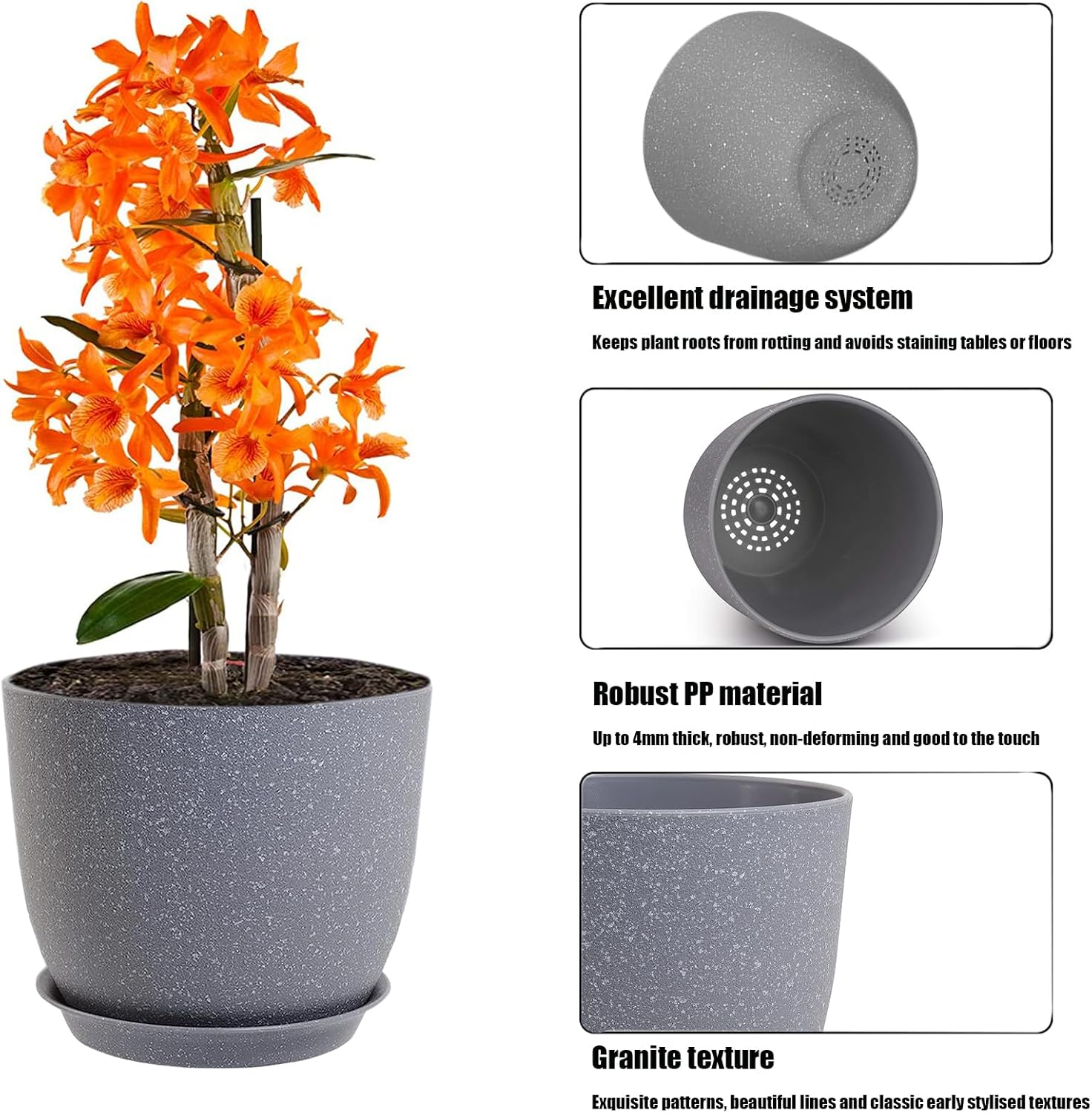 Thumbnail 2 de PROFIKLA plant pots set of 3, 20cm