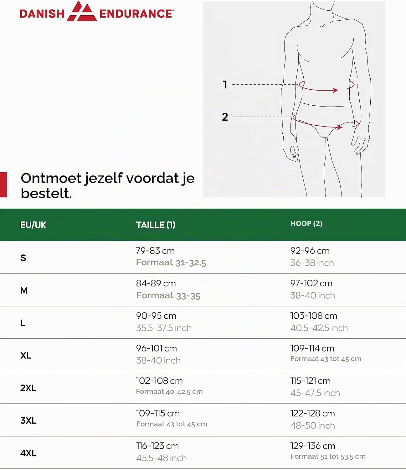 Detalle de DANISH ENDURANCE bamboe slips voor heren, stretch en labelvrije taille