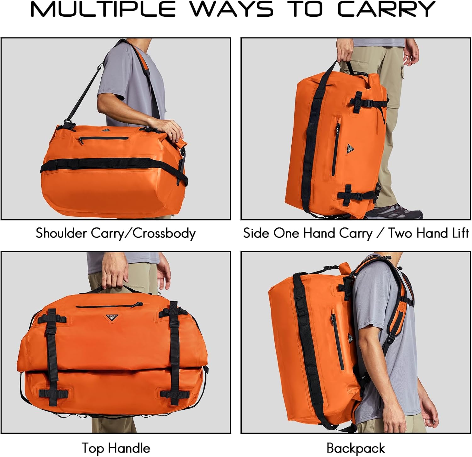 Thumbnail 6 de Haimont 60L Waterproof Dry Bag Roll-Top Duffel Backpack