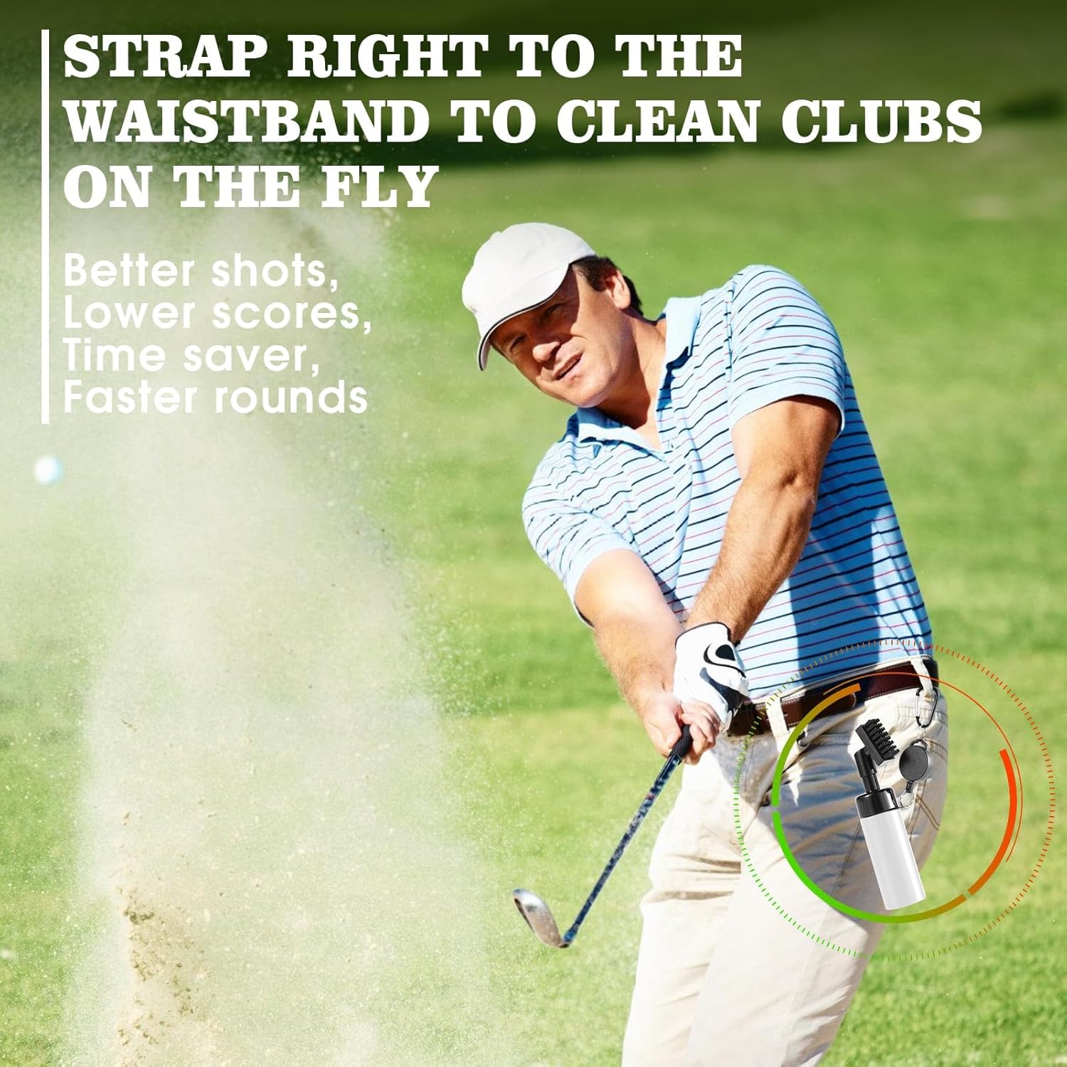 Thumbnail 3 de Wynaura Pro Golf Club Cleaner Brush with Golf Groove Sharpener Tool