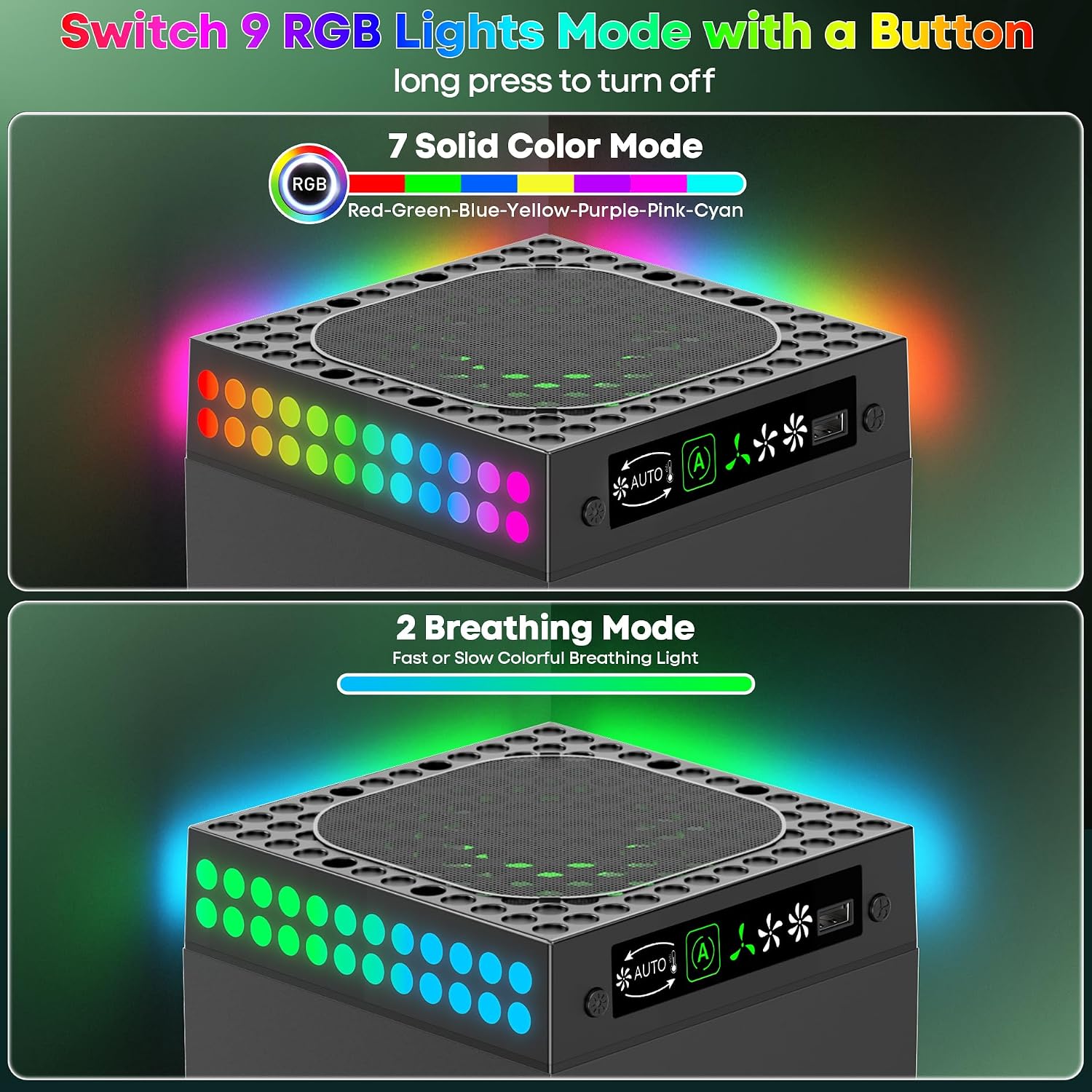 Thumbnail 1 de Xbox Series X Cooling Fan with 9 RGB Lights