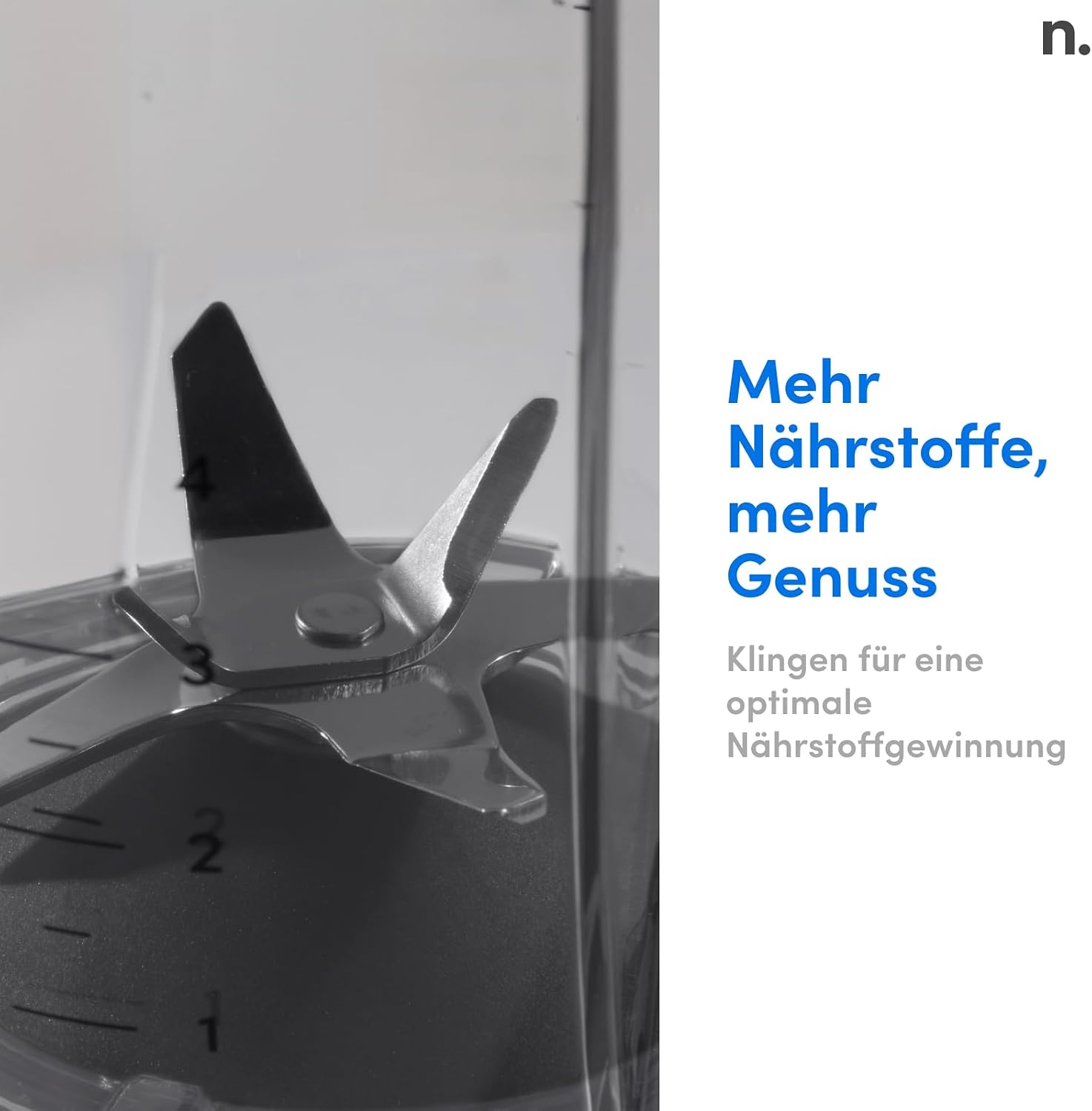 Detalle de Nutribullet Full Size Blender NBF450DG – 1000 W, 1,8 L Krug inkl. Zubehör