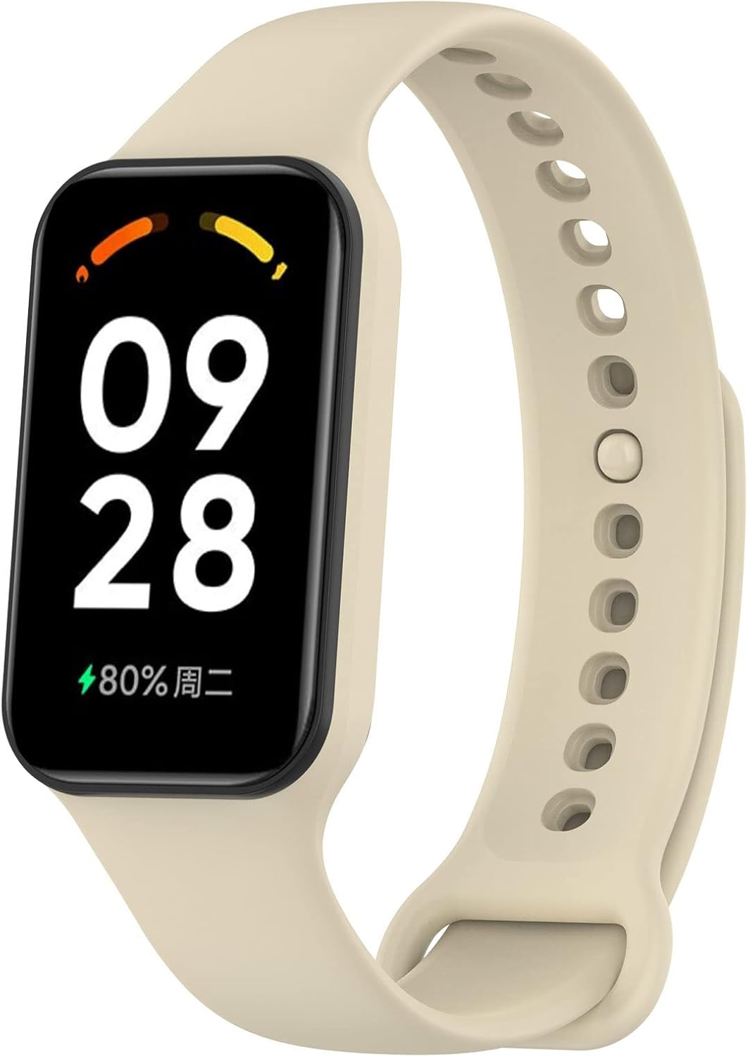 Detalle de Panda Bobo silicone sport watch strap for Xiaomi Smart Band 8 Active / Redmi Band 2