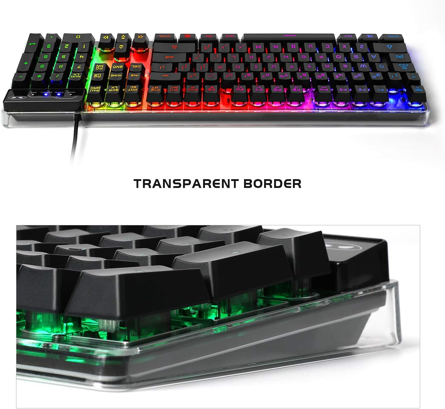 Detalle de MageGee K1 Gaming Keyboard and Mouse Combo, 104-Key RGB Wired Set