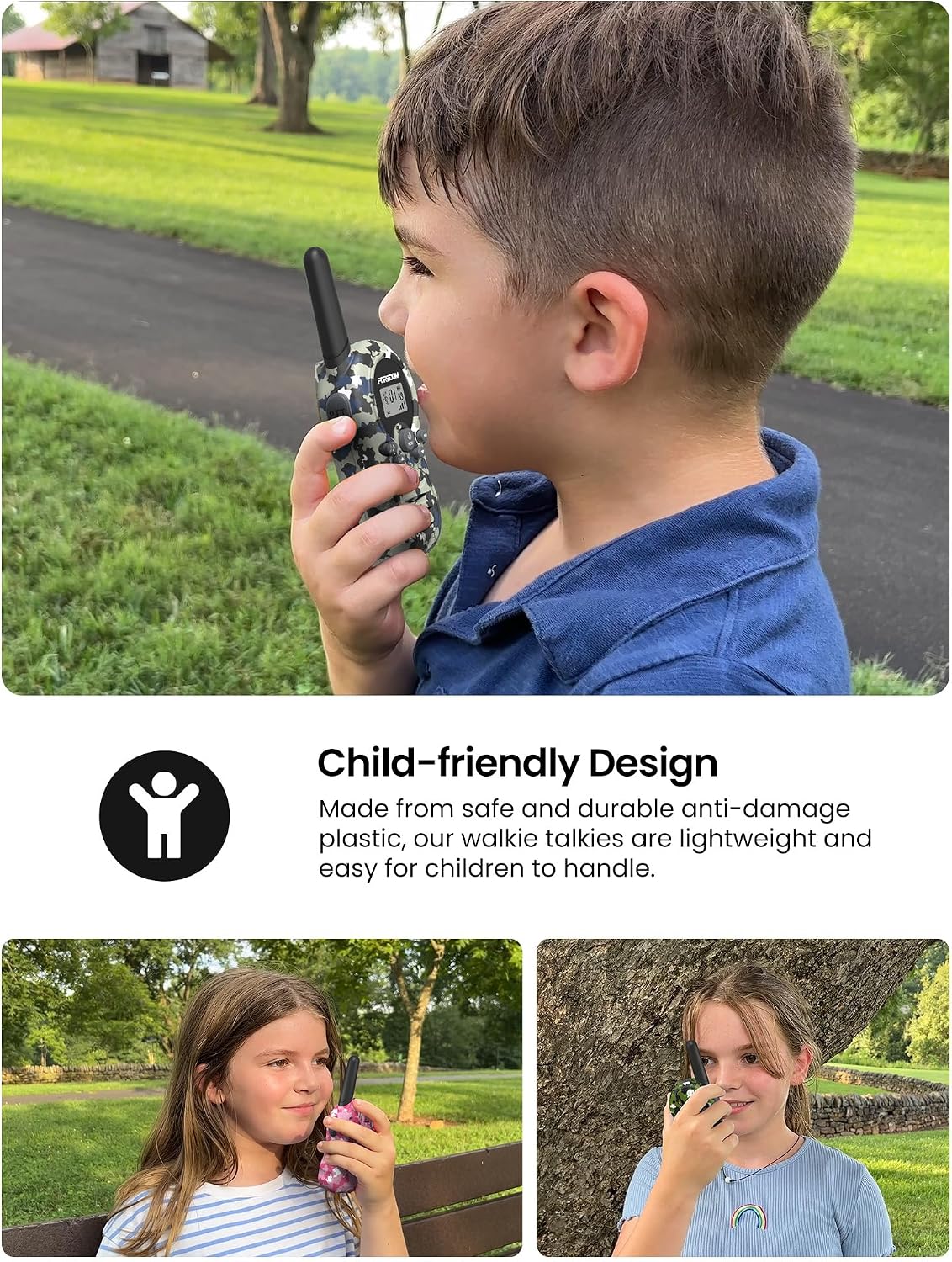 Thumbnail 1 de FOREDOM Walkie Talkies 3-pack long-range for kids