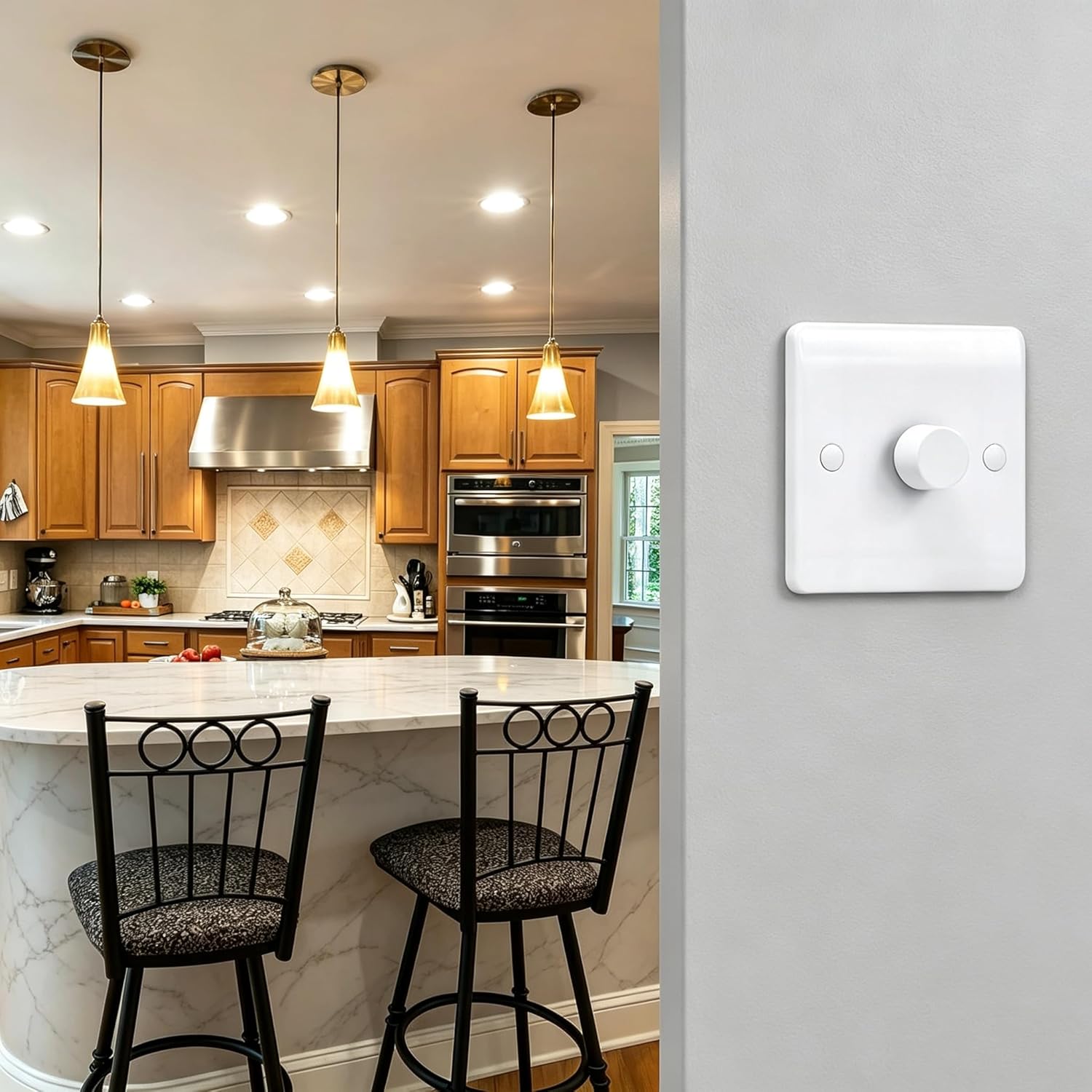 Detalle de Universal LED dimmer switch 1 gang 3-150W