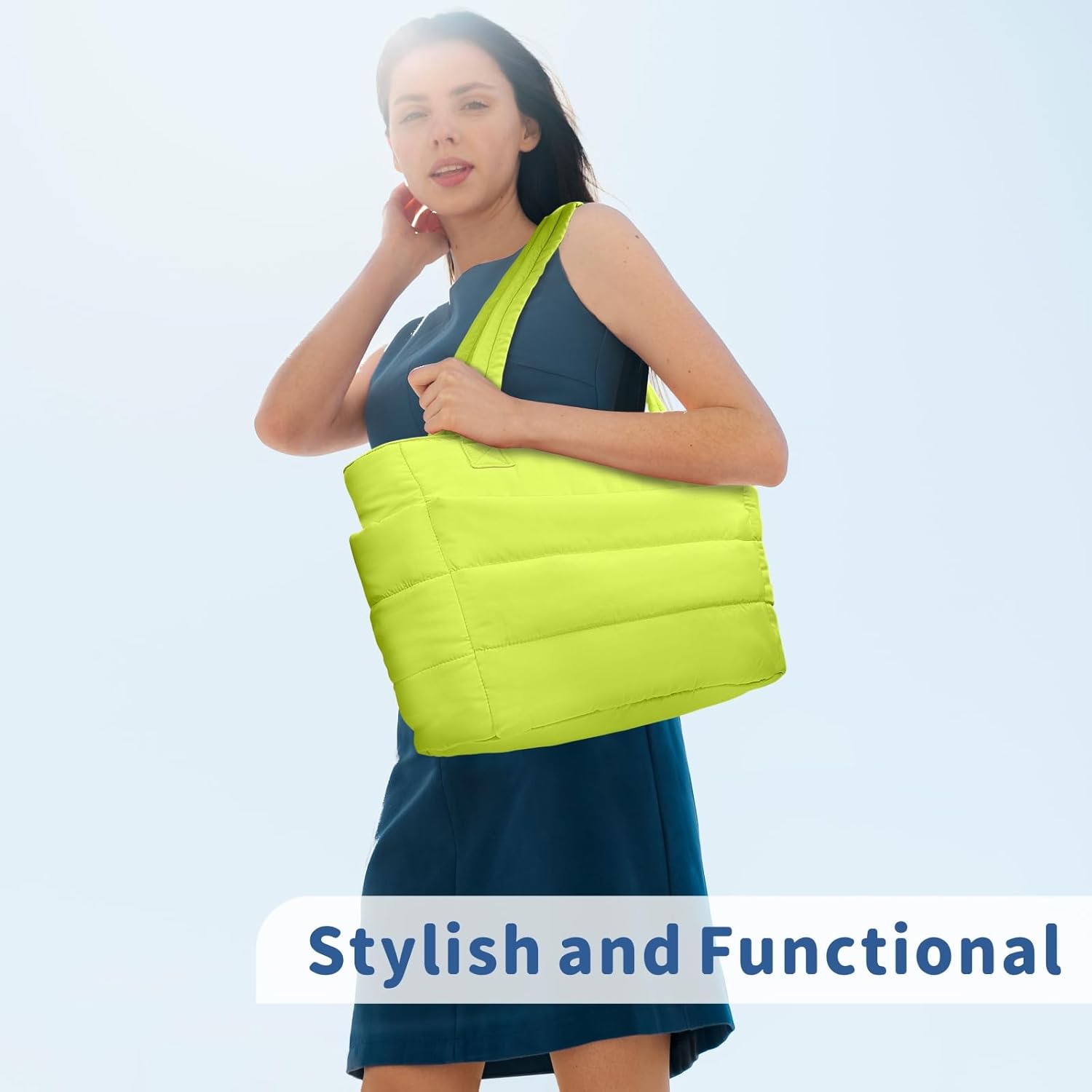 Thumbnail 2 de TOPDesign Puffer Tote Bag 16x6x12