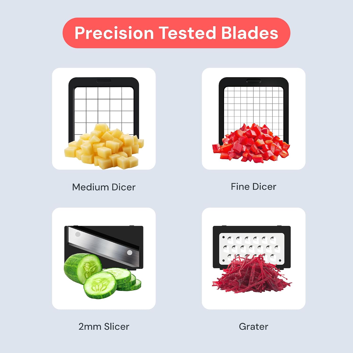 Detalle 2 de Fullstar Mandoline Slicer 6-in-1 vegetable slicer 🥒