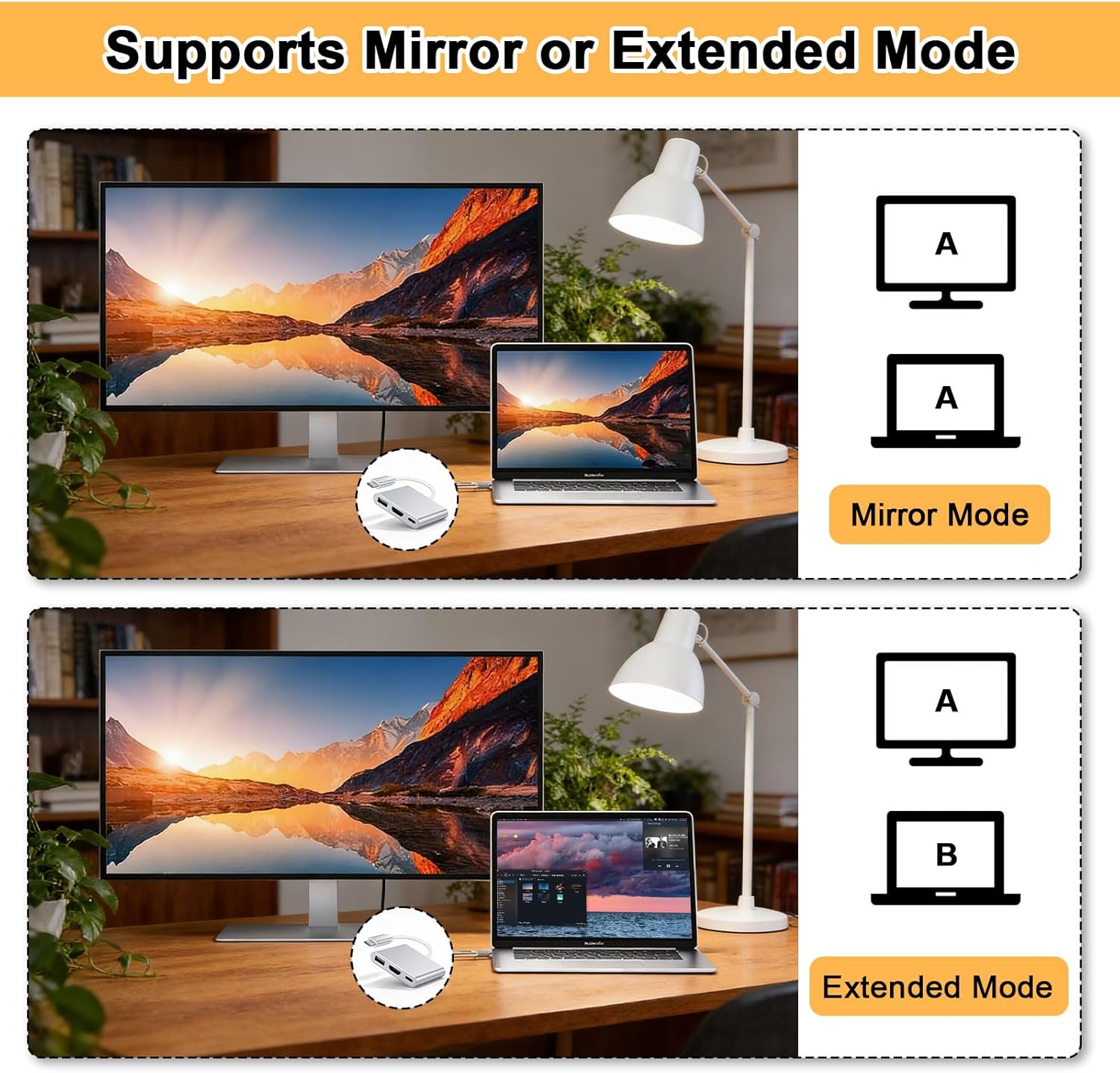Thumbnail 3 de Lizoak USB-C to HDMI Adapter (4K@60Hz, USB 3.0 & PD up to 100W) – Type C to HDMI multiport hub
