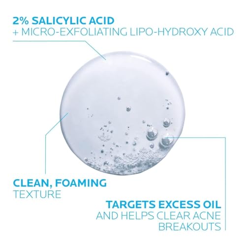 Detalle de La Roche-Posay Effaclar Medicated Acne Face Wash with 2% Salicylic Acid (6.8oz)