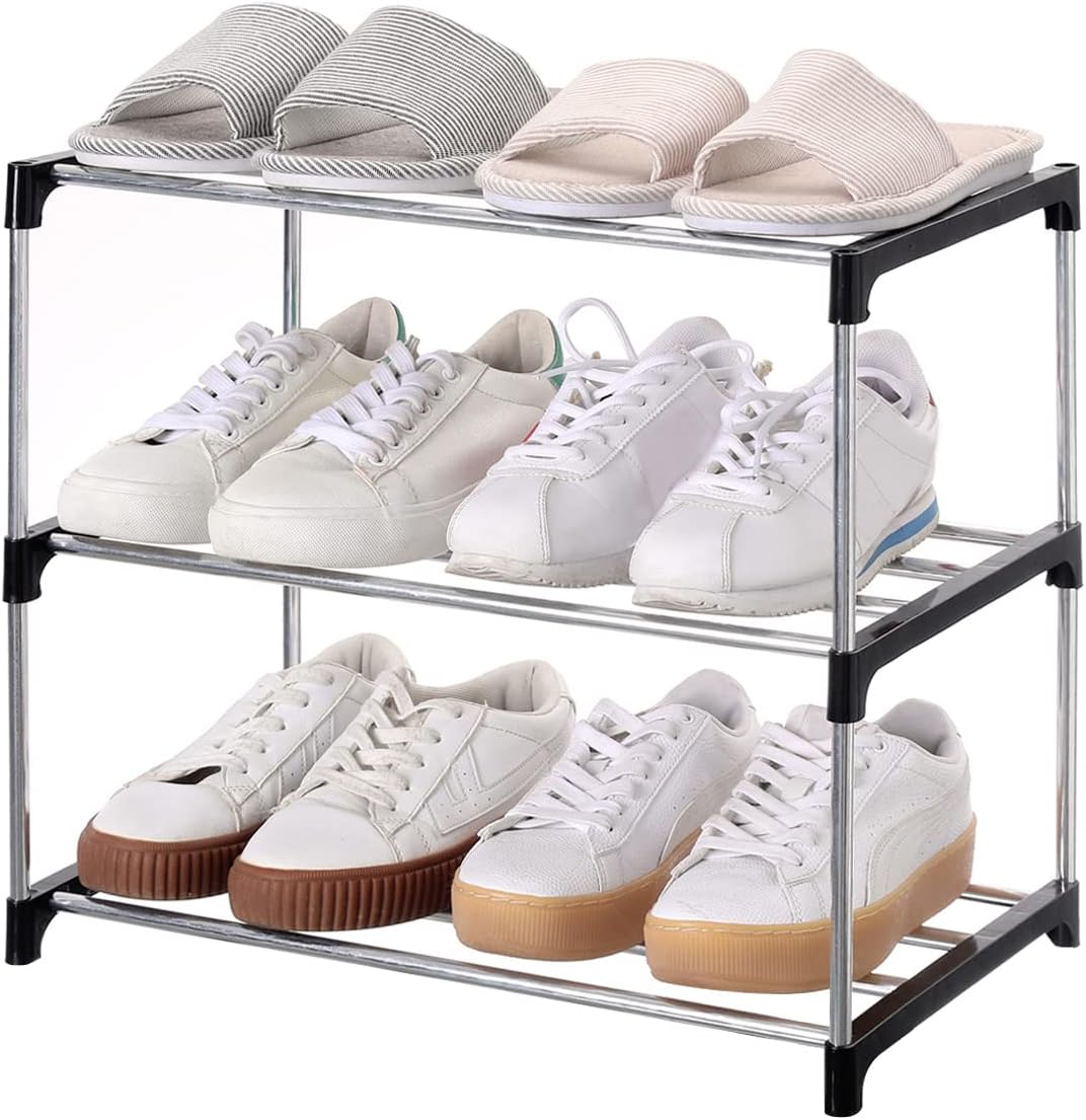 Detalle de Jucaifu Zapatero pequeño apilable 3 niveles