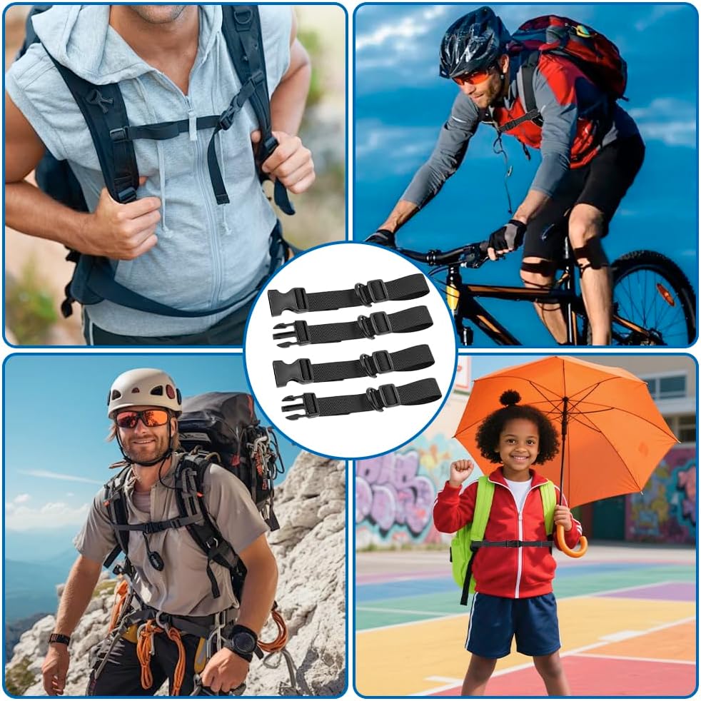 Thumbnail 6 de RcialrH 2 Pairs Chest Straps for Backpacks – Adjustable Sternum Straps with Quick Release