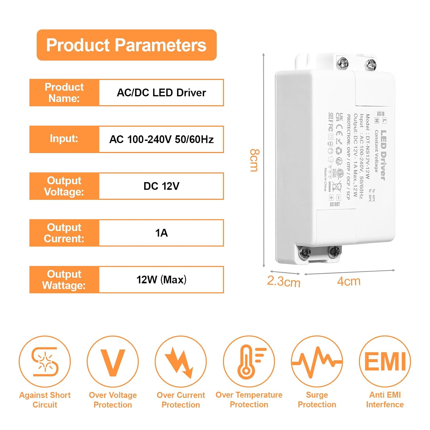 Detalle 2 de Alimentatore 12V 2,5A per LED 🔌