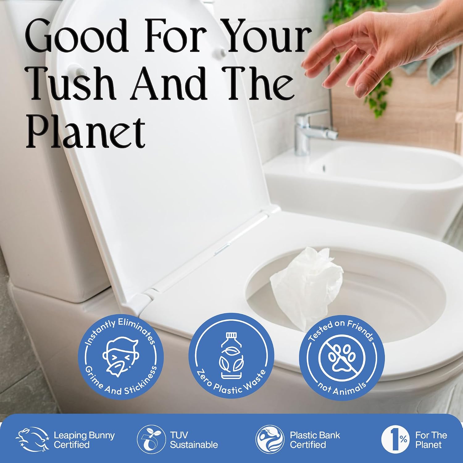 Thumbnail 4 de Fomin Compact Travel Flushable Wipes (64 Wipes) - Unscented, Plant-Based & Hypoallergenic