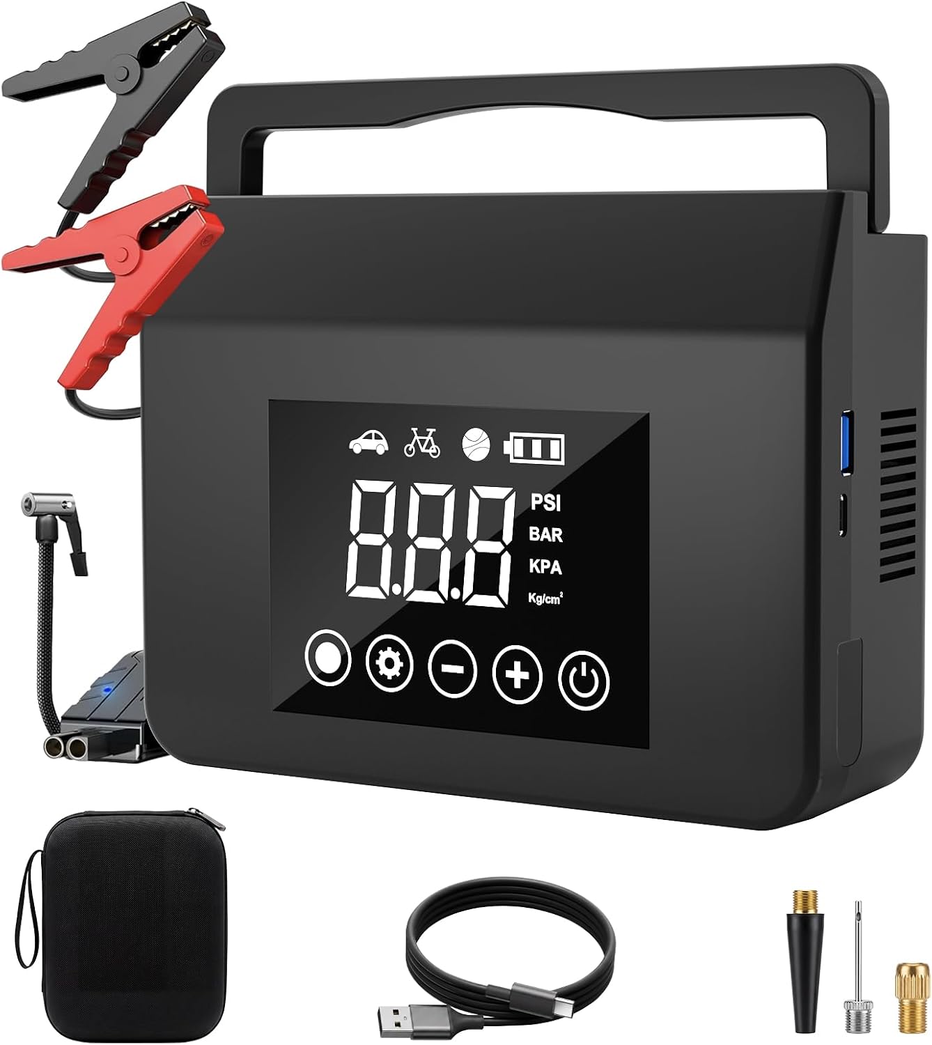 Detalle de Car Jump Starter with Air Compressor 4000A