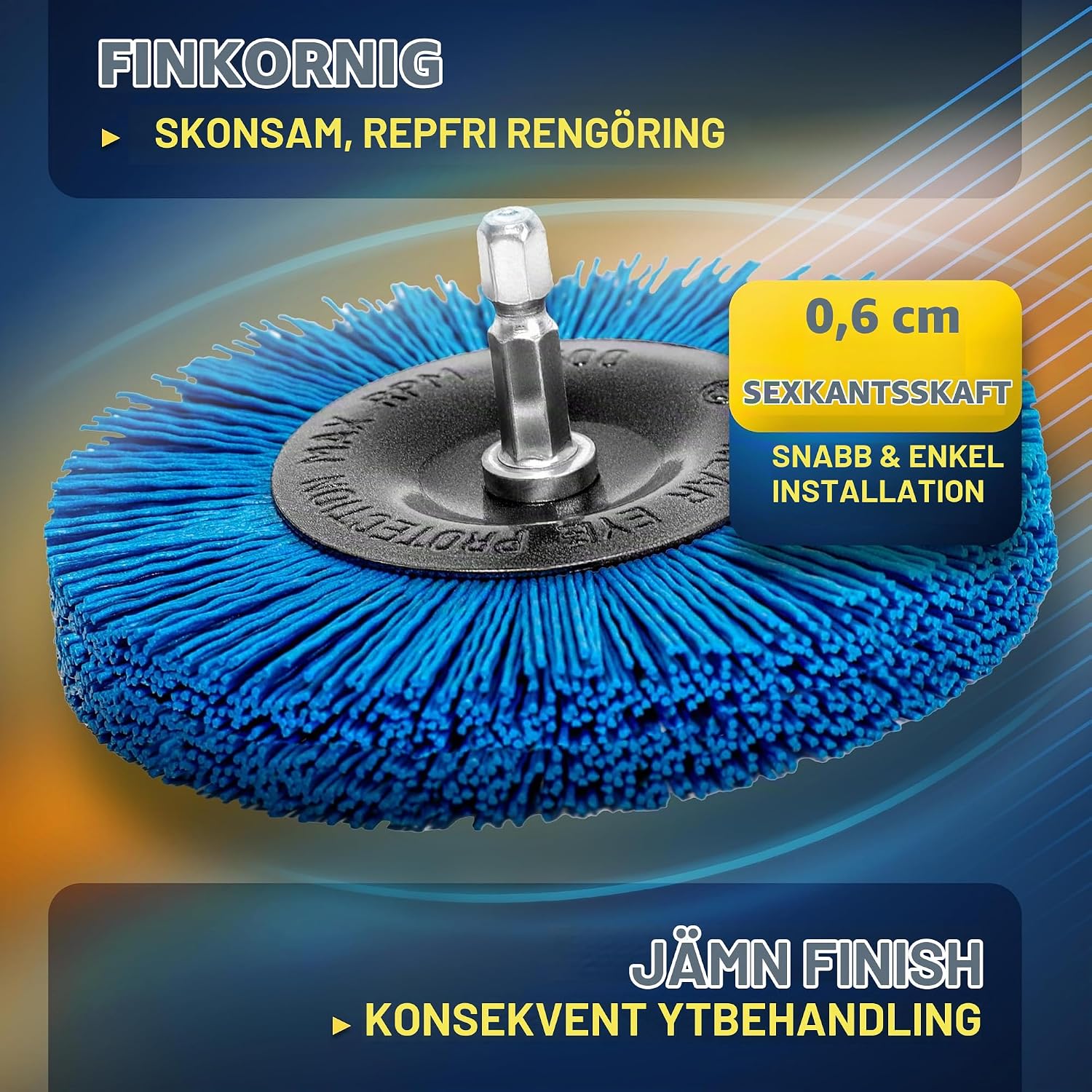 Thumbnail 2 de S&R 135.910.100 nylonborste Ø 100 mm med finkornig tråd