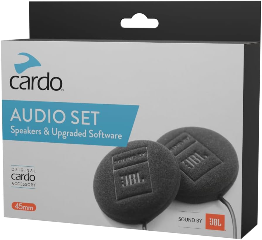 Detalle de Cardo, 45 MM JBL Dual HD-Kopfhörer-Audio-Kit für Gegensprechanlage Noir