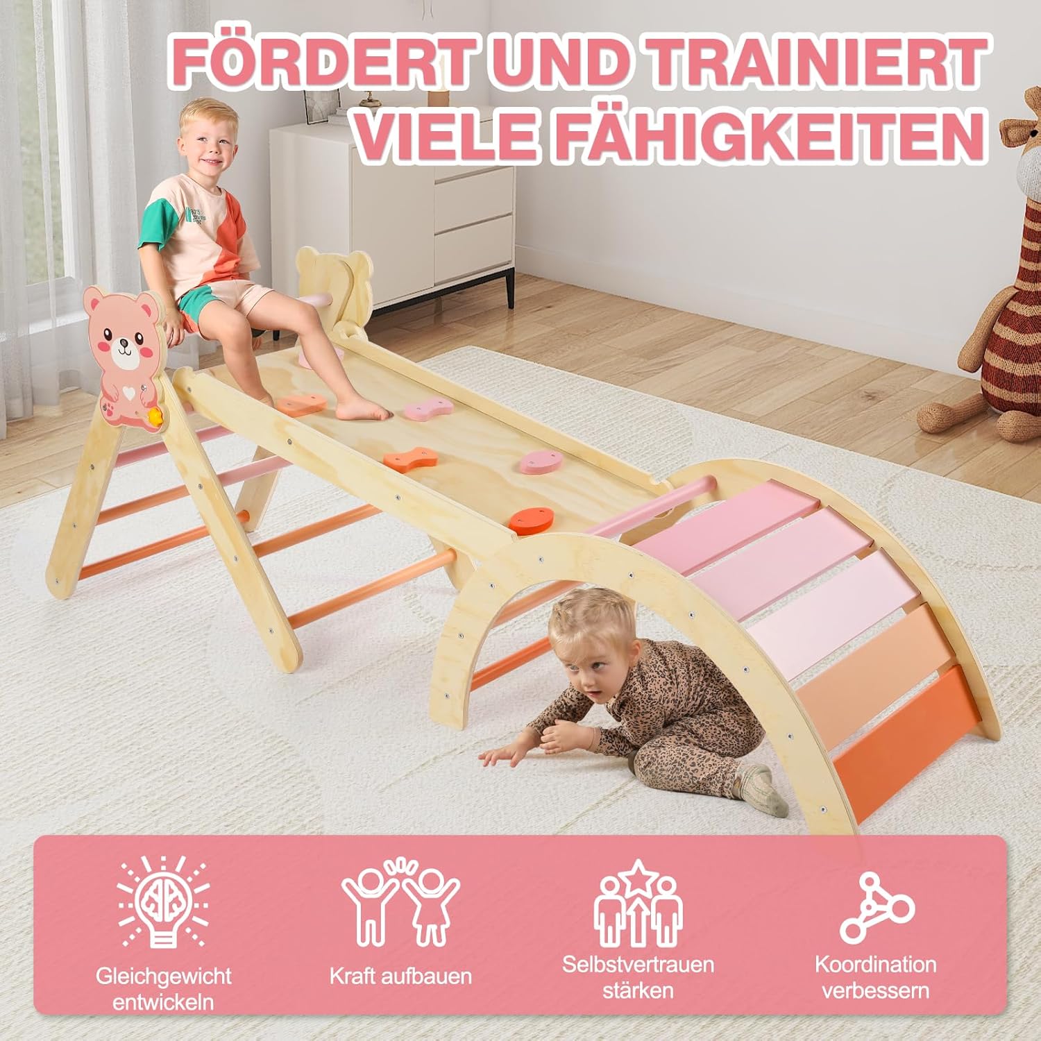 Thumbnail 5 de khlerox 7-in-1 Montessori Kletterdreieck, 65 kg