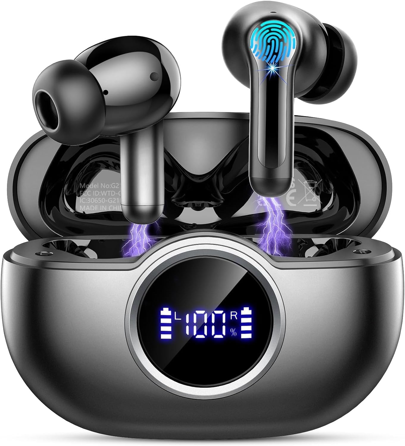 Detalle de Ecouteurs Bluetooth sans Fil 2026 — Hi‑Fi, IP7, USB-C, 36 heures d’autonomie