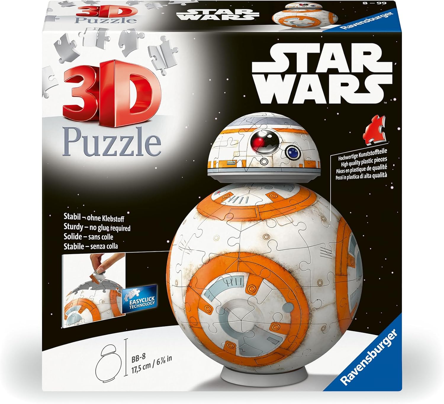 Thumbnail 5 de Ravensburger 3D Puzzle 11578 BB-8 – Astromech-Druide als Puzzle-Ball