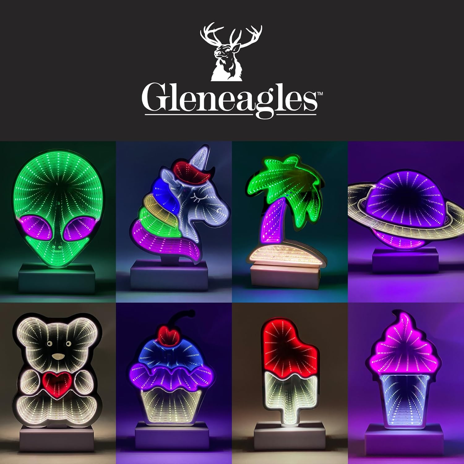 Thumbnail 6 de Gleneagles Ice Cream Infinity Light – LED neon sign for a gaming room