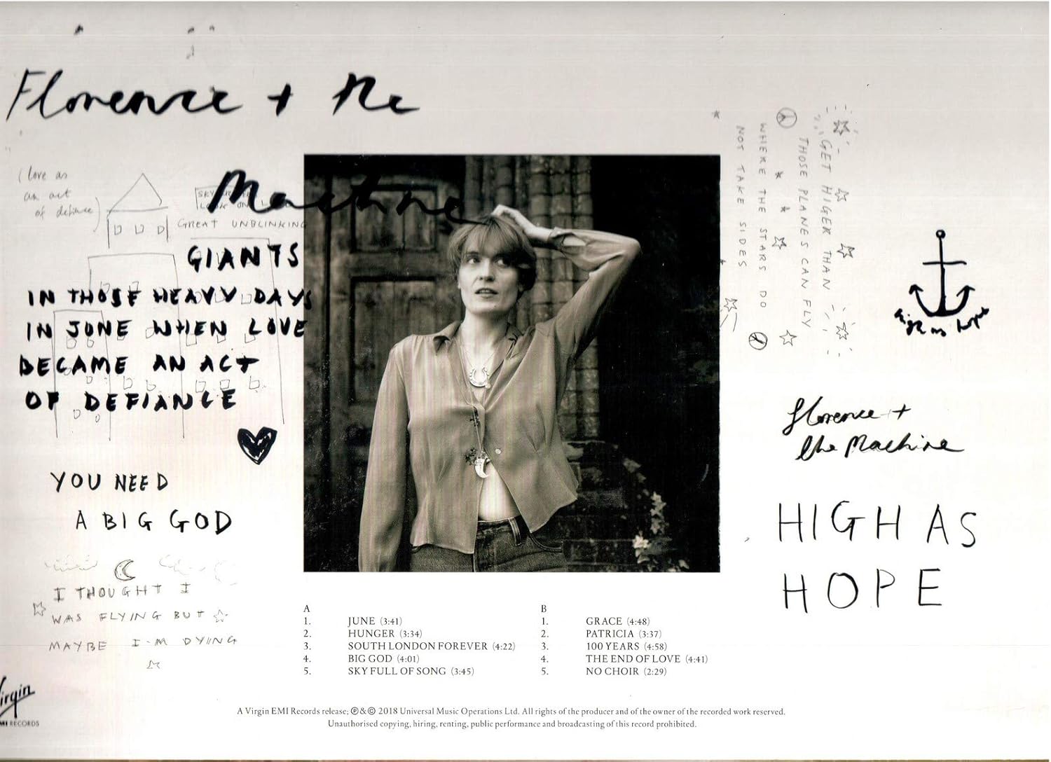 Thumbnail 2 de EMI High As Hope (12" Vinyl LP) – Alternative / Indie album