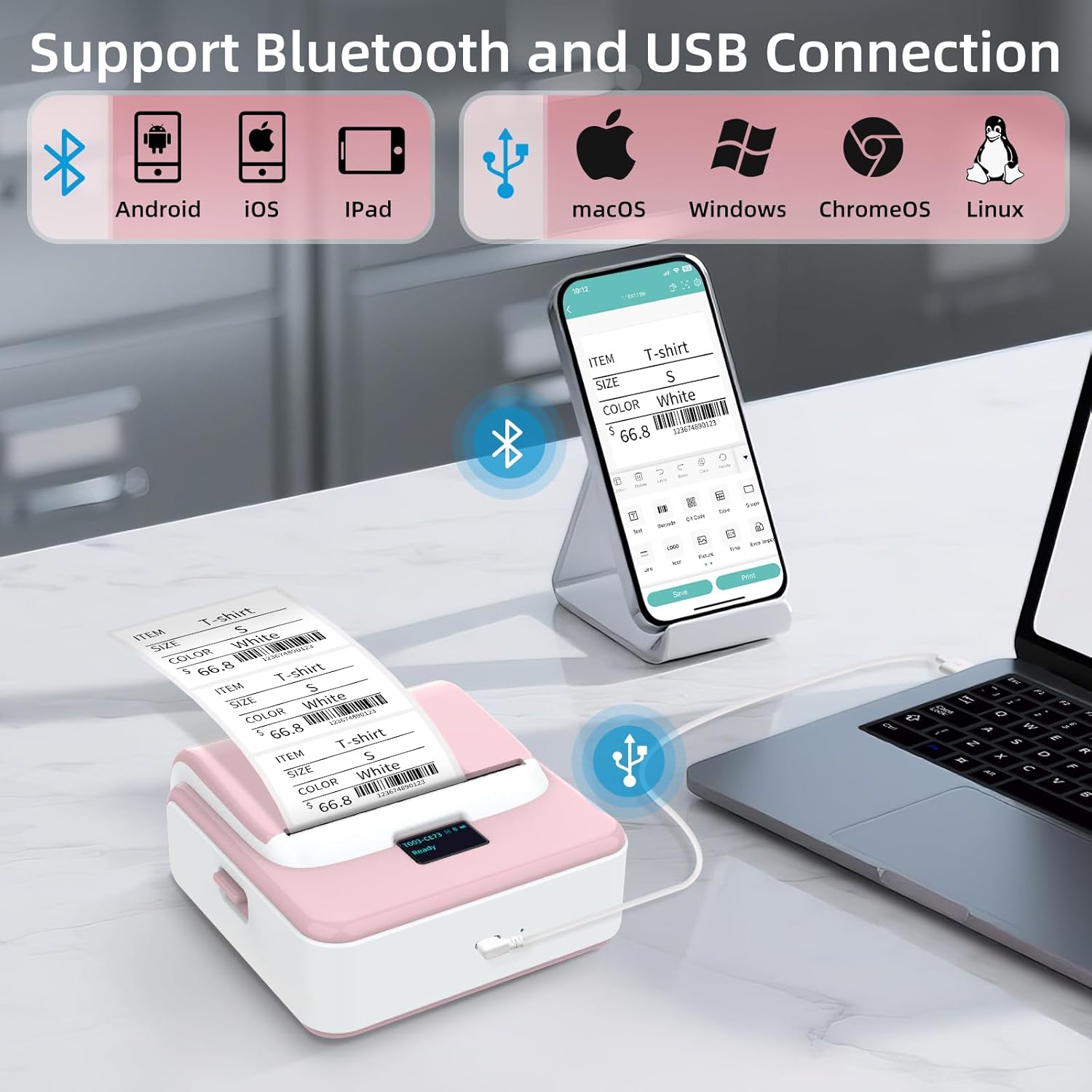 Thumbnail 2 de ORGSTA T003 imprimante thermique 50 mm/s 🖨️
