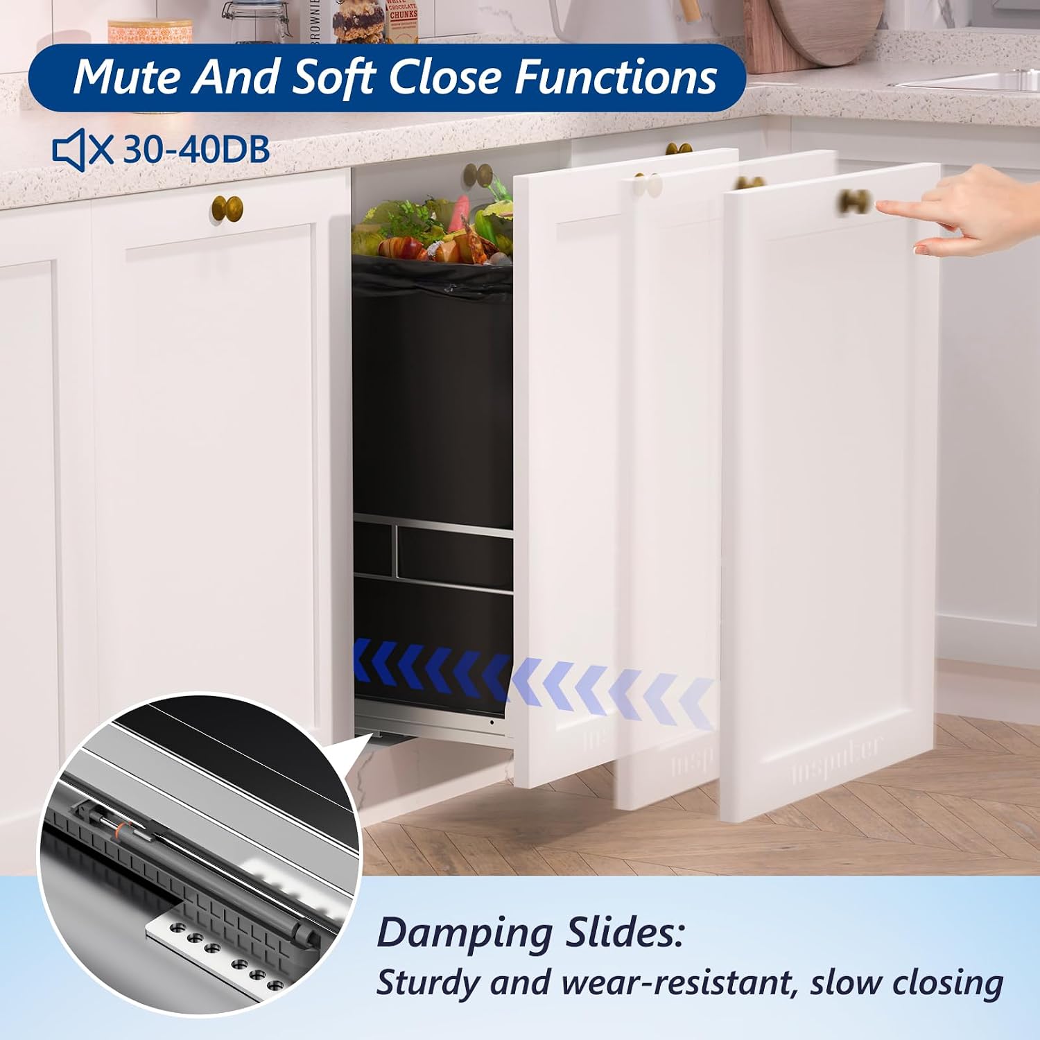 Thumbnail 5 de Insputer Under Cabinet Pull Out Trash Can