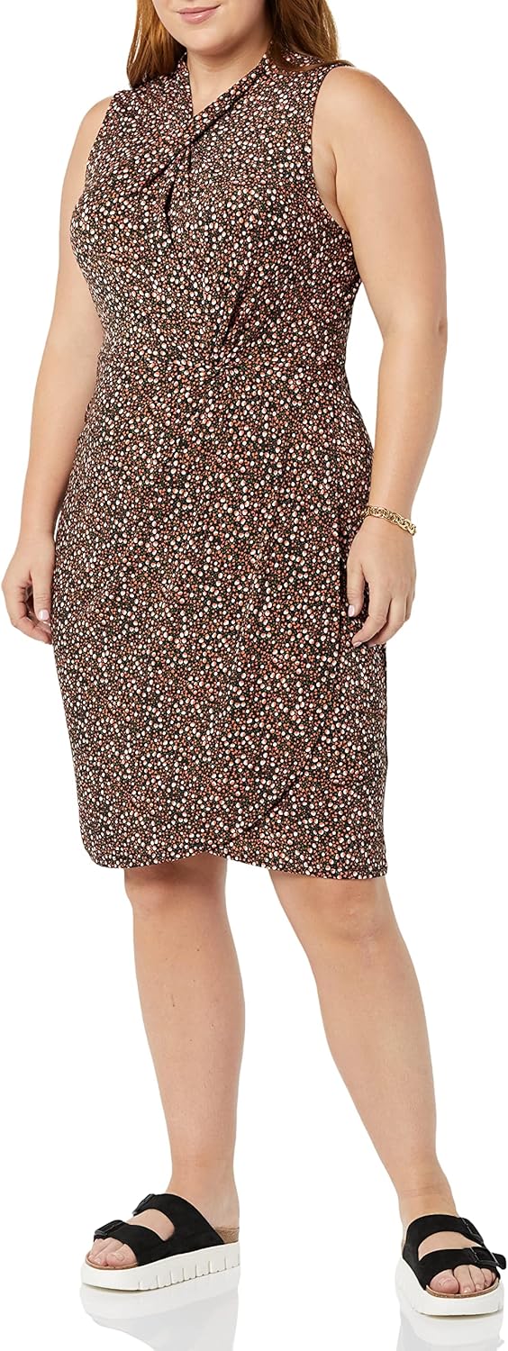 Thumbnail 3 de Amazon Essentials Damen ärmelloses Wickelkleid mit Crossover-Twistausschnitt