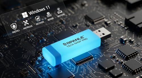 Detalle de Tech-Shop-pro USB Recovery & Windows 11 Pro Install Drive with Key Included
