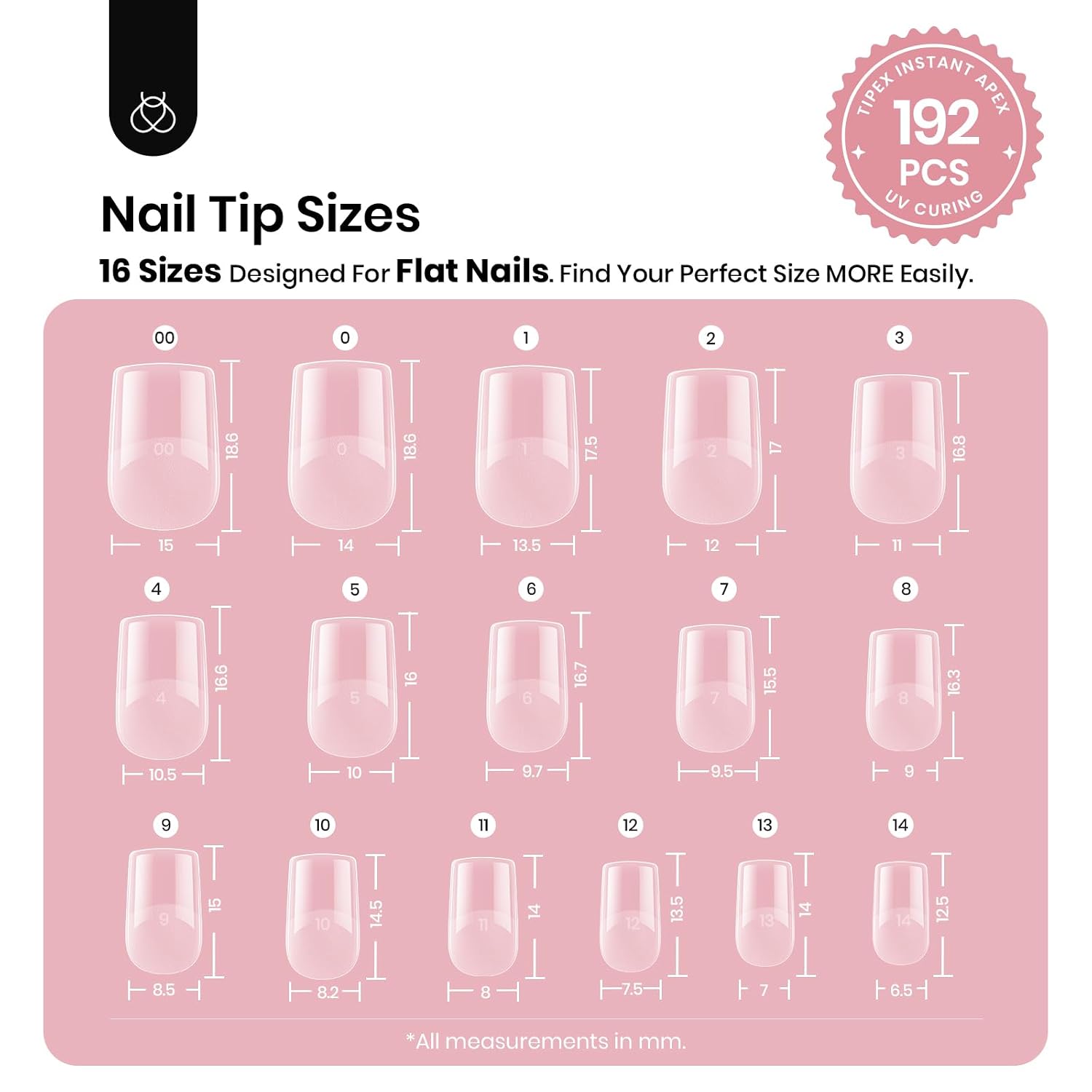 Detalle de Beetles Nail Tips, XS Square