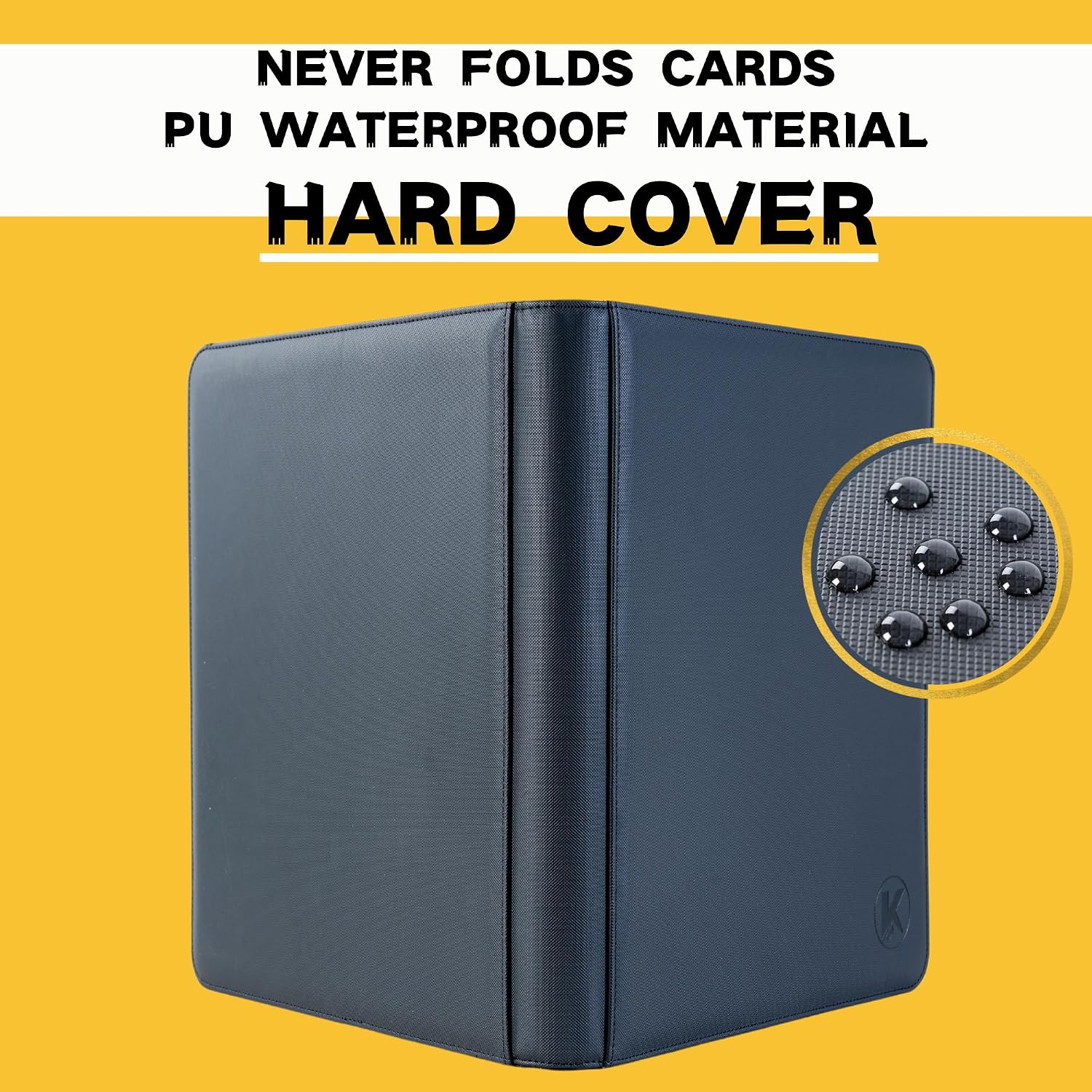 Detalle de KUOOKING Toploader Binder for 4 pocket, 4-Pocket Card Storage, Black