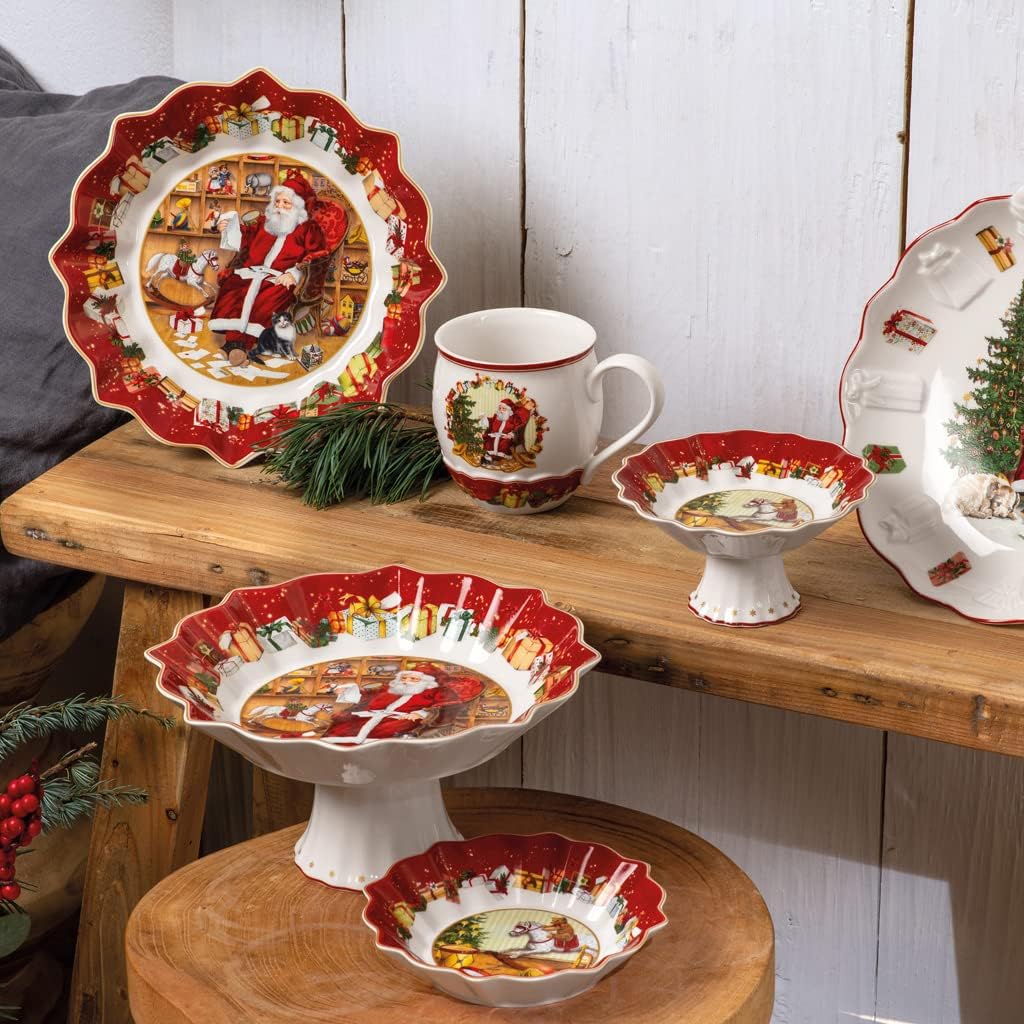 Detalle 2 de Villeroy & Boch Toy’s Fantasy coupe Père Noël en relief en porcelaine Premium multicolore
