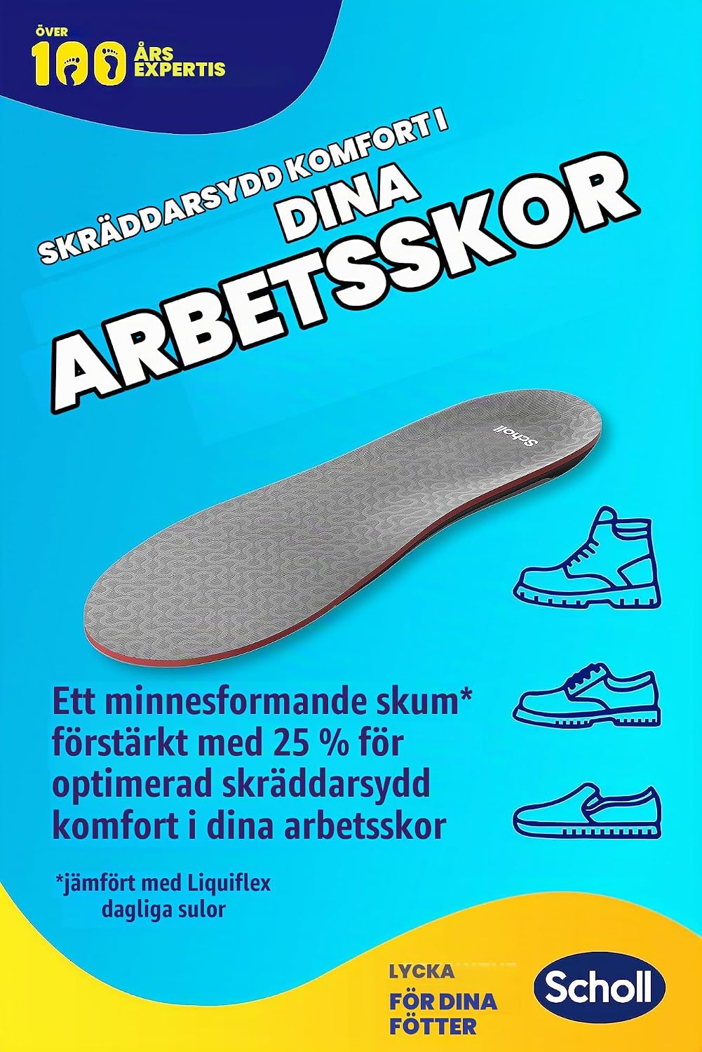 Thumbnail 4 de Dr. Scholl's Liquid Flex inläggssulor för dam med minnesskum och fotvalvsstöd
