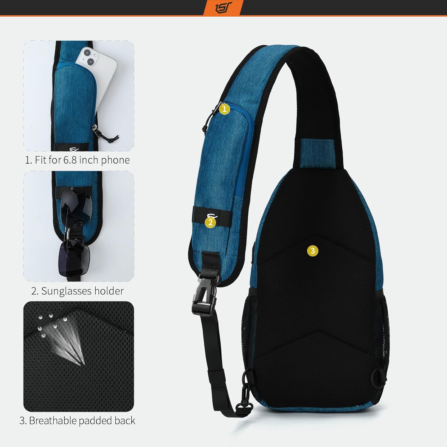 Thumbnail 2 de SKYSPER Sling Bag Urban ex – Leichte Schulter-/Brusttasche für Outdoor und Alltag