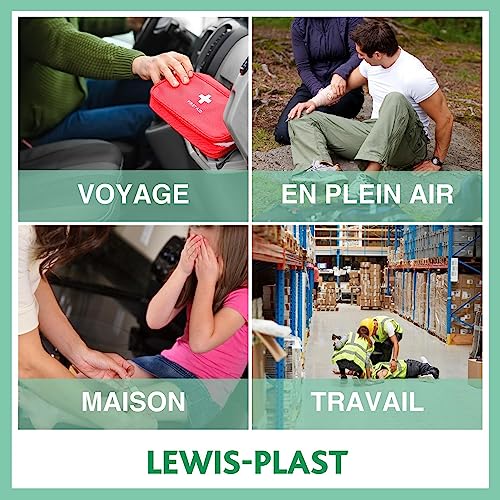 Detalle de LEWIS-PLAST Pièces de premiers soins - Trousse Reliance Medical 160 pièces, kit de sauvetage conforme aux normes européennes
