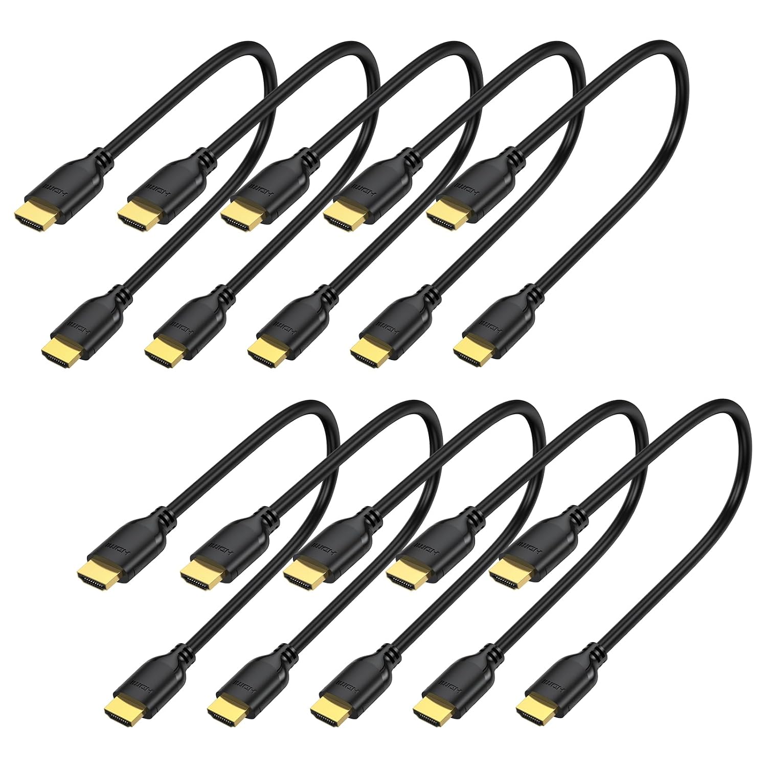 Detalle de UVOOI Short HDMI Cable 1FT 10-Pack
