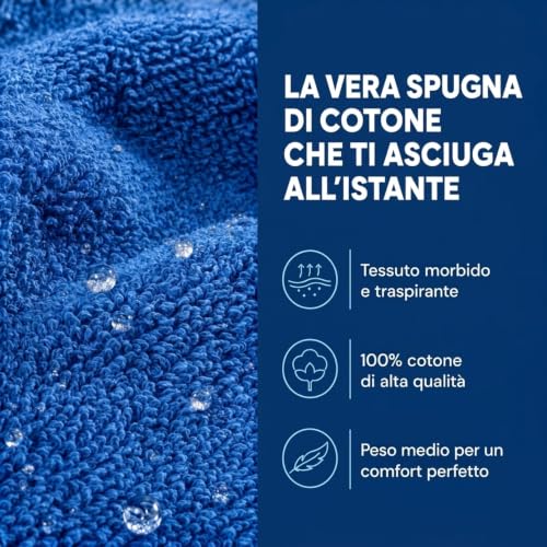 Thumbnail 1 de Caleffi Accappatoio uomo donna in spugna 100% cotone con cappuccio e cintura