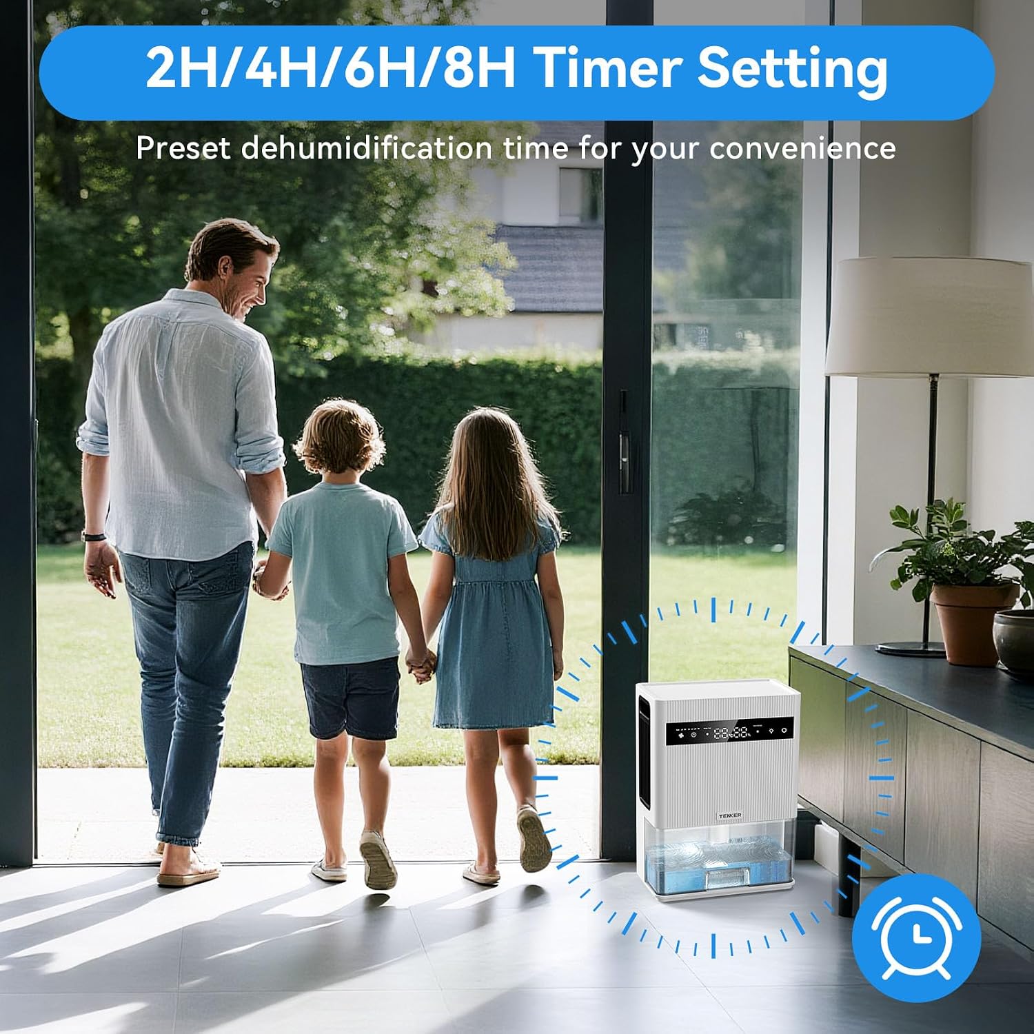 Detalle 2 de Tenker Dehumidifier 3L with Digital Display