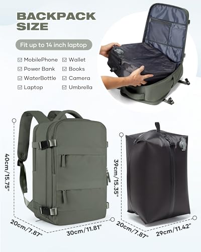 Thumbnail 4 de SZLX Mochila al Vacío con Bomba para equipaje de mano 40x30x20 cm – compatible Ryanair y más