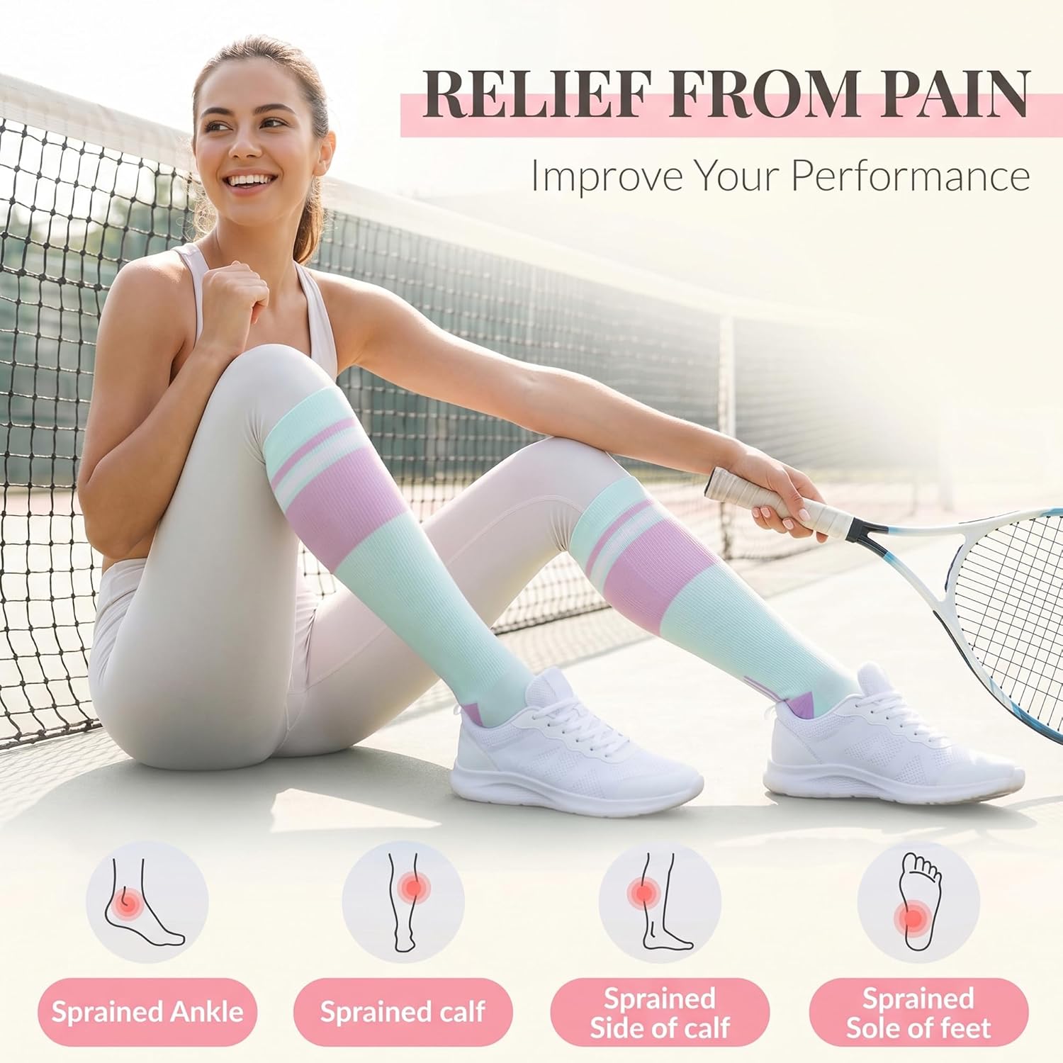 Thumbnail 2 de fenglaoda Compression Socks 3 Pairs