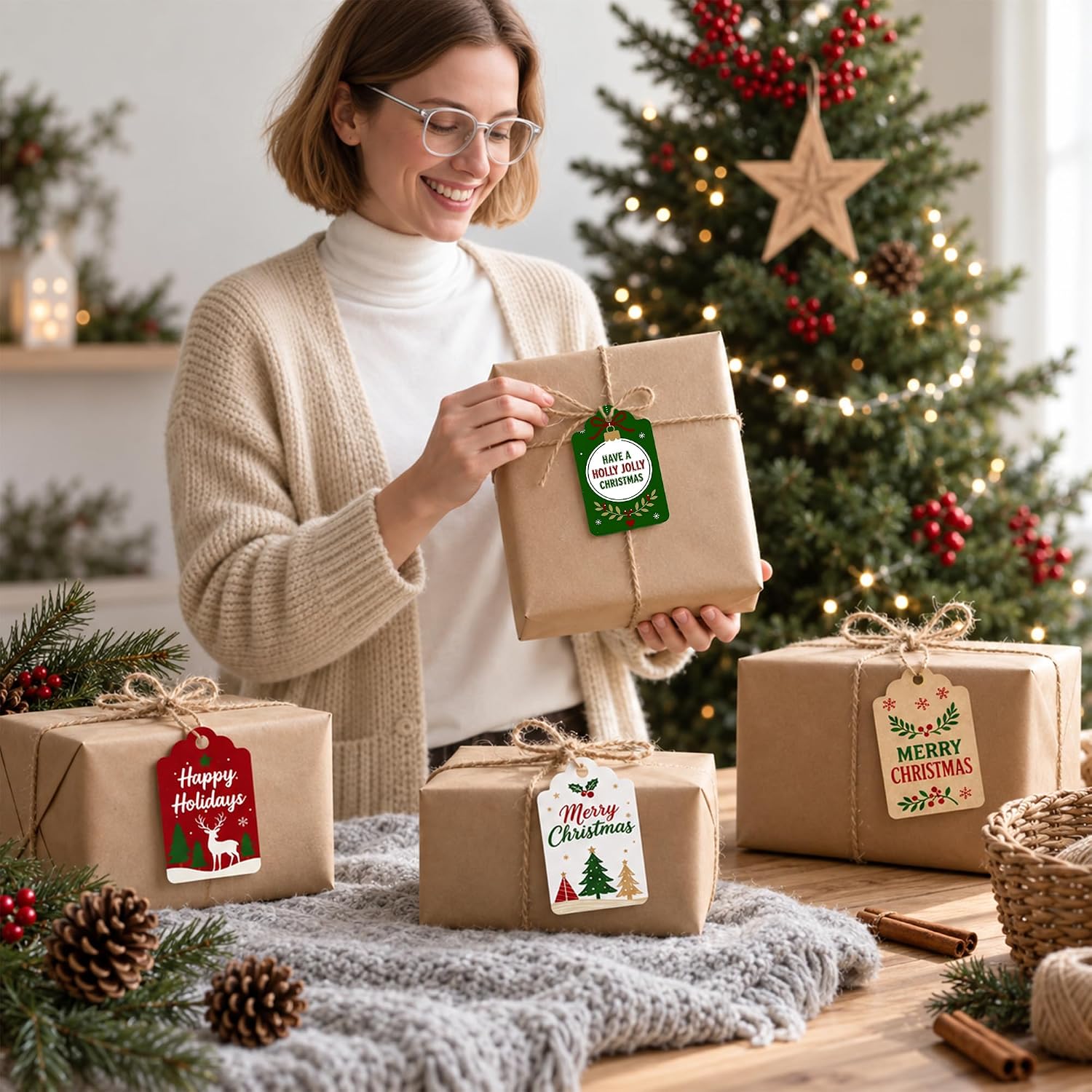 Thumbnail 6 de Christmas Gift Tags, 60-Piece Set