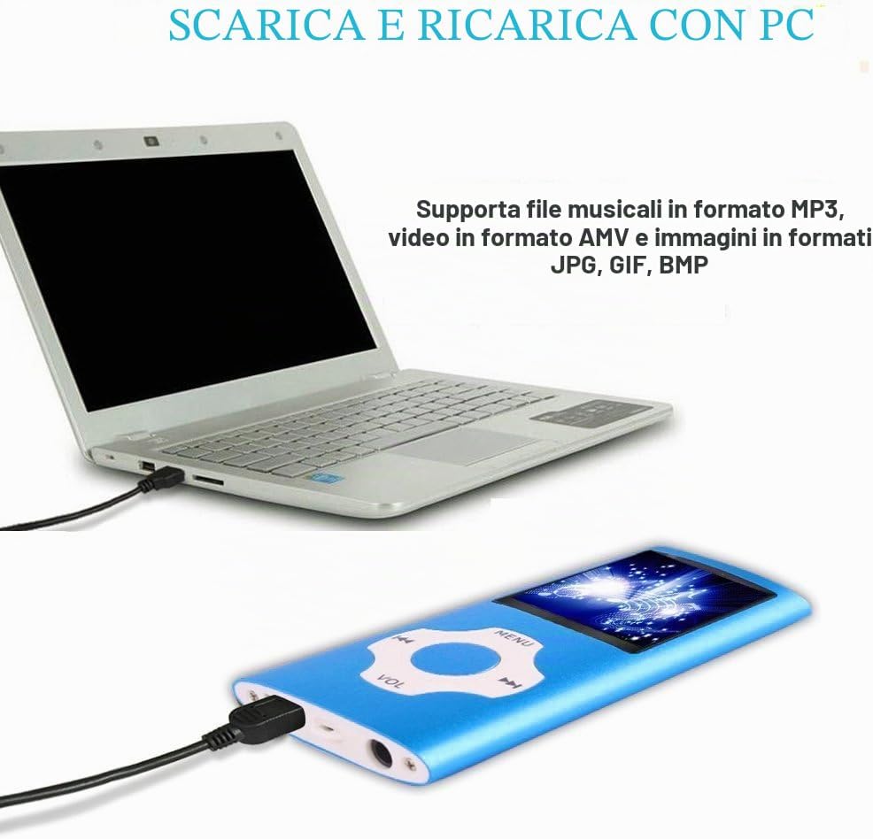 Detalle 2 de Tabmart 32GB Lettore MP3 Metal Hi‑Fi 1,8